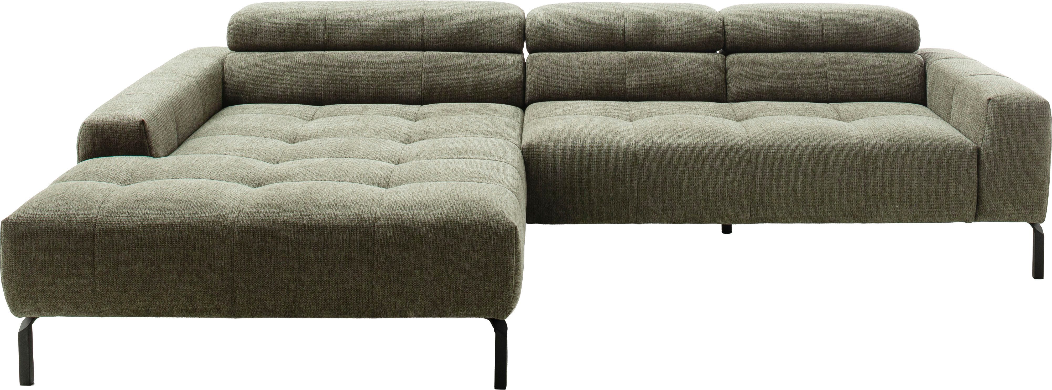 Ecksofa Claya Move, L-Form, Kopf- & Rückenverstellung, Breite 293 cm