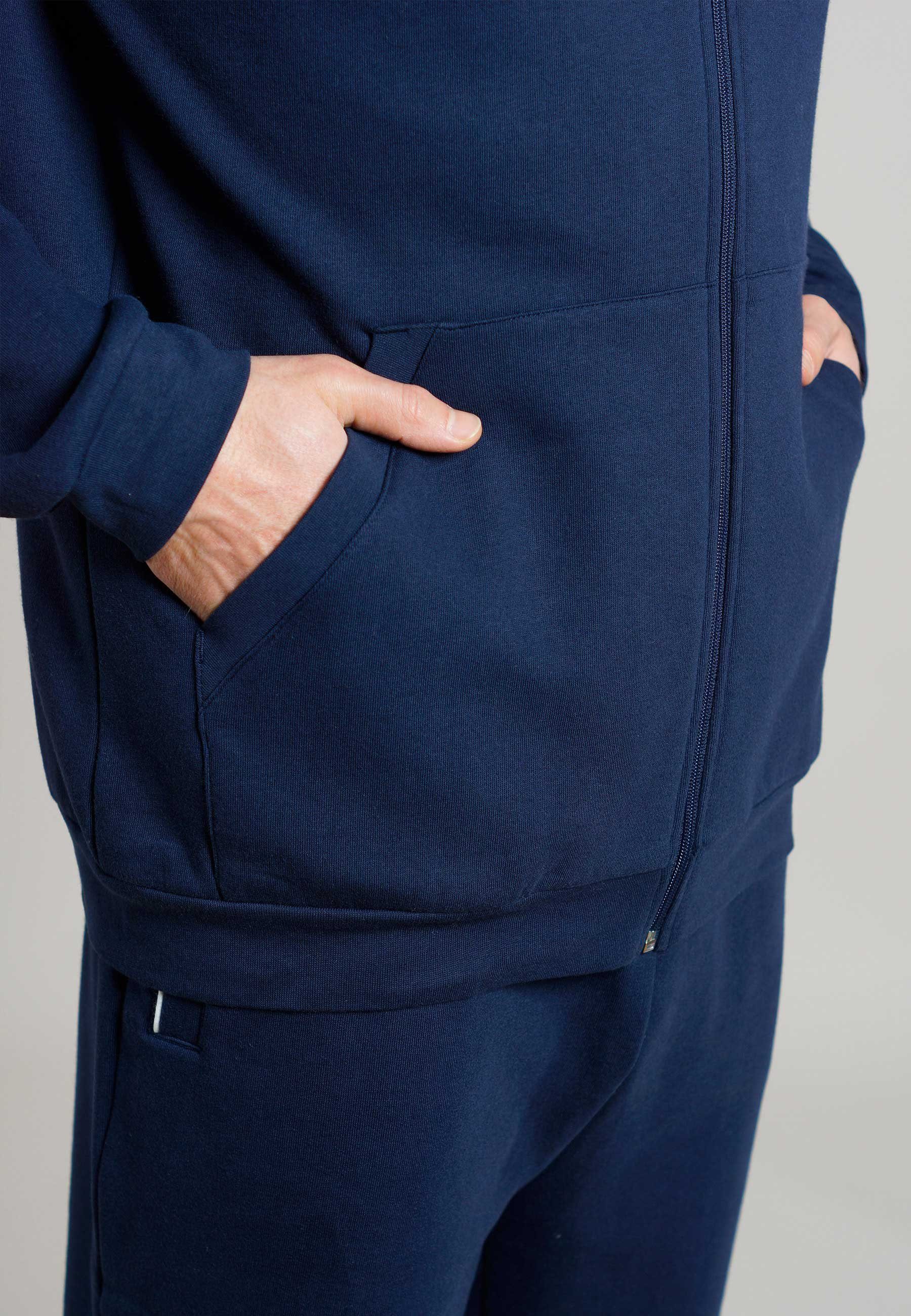 bugatti Hausanzug BUGATTI Herren Trainingsanzug blau uni (1 tlg)