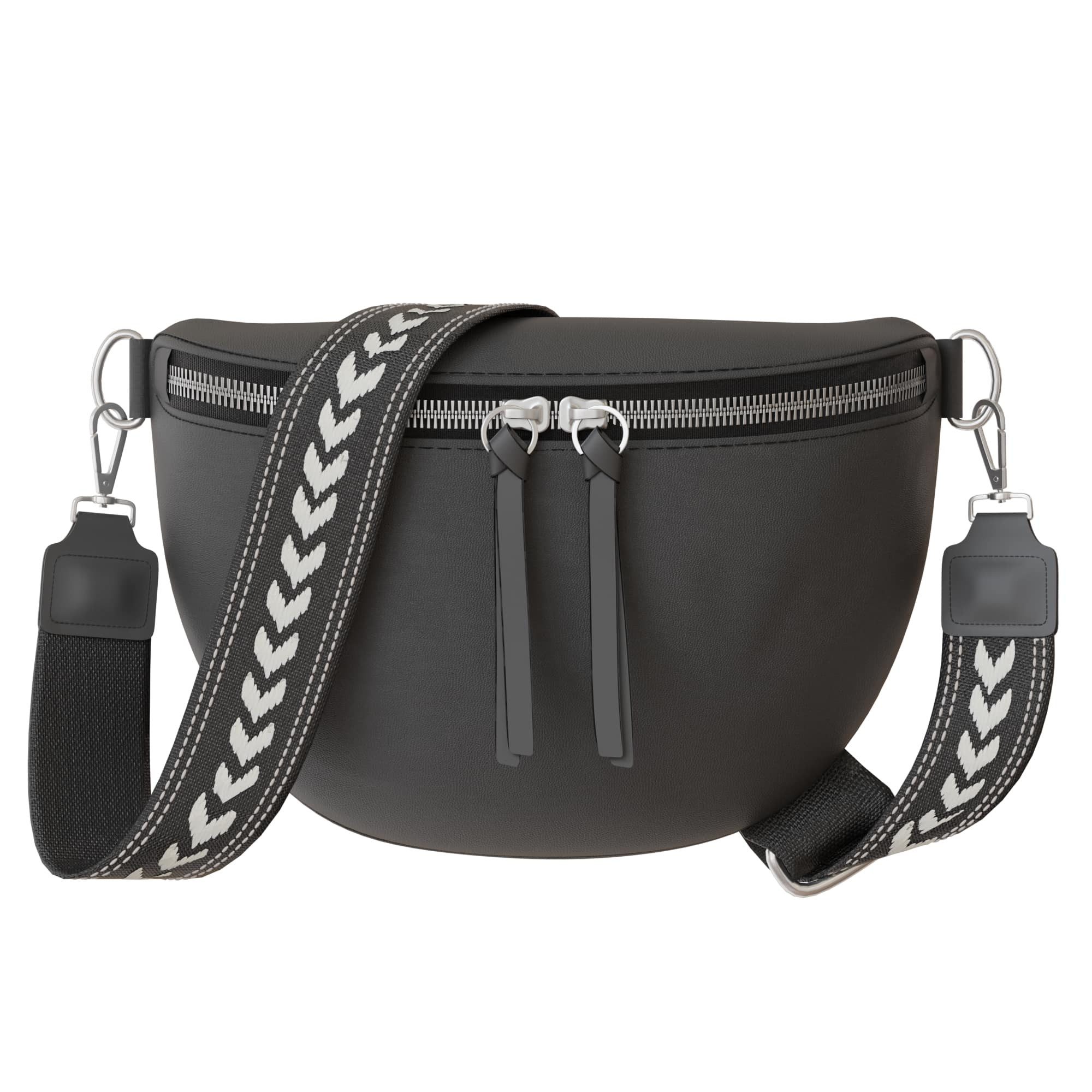 Umhängetasche Damen Crossbody Umhänge Hand Tasche Echt Veganes Leder 30618