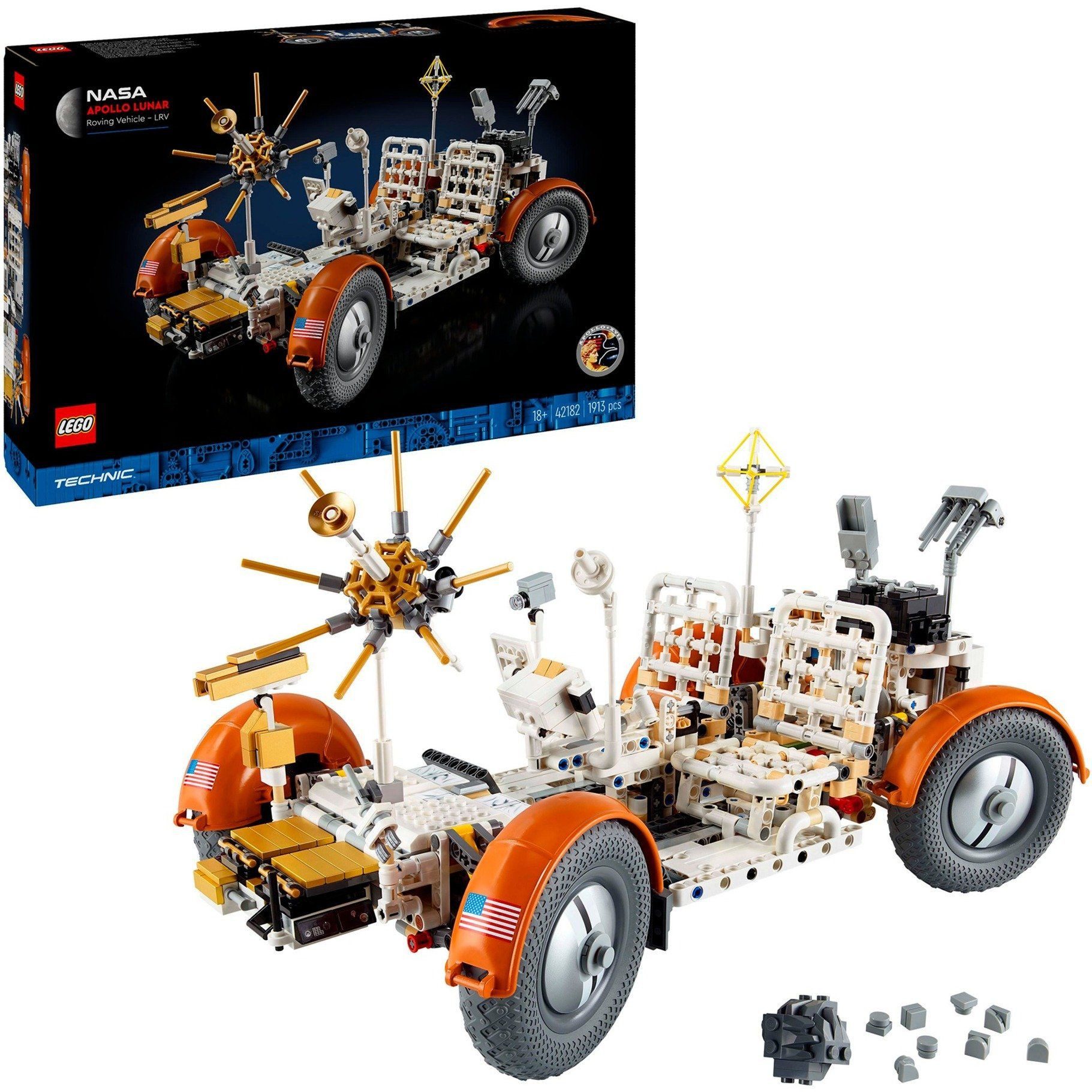 LEGO® Technic - NASA Apollo Lunar Roving Vehicle (LRV) (42182) Konstruktions-Spielset, (1913 St)