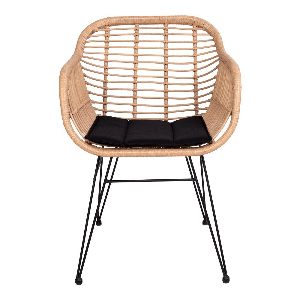 ebuy24 Relaxsessel 2er Set Trish Sessel mit Kissen, Rattan natur. (2-St)