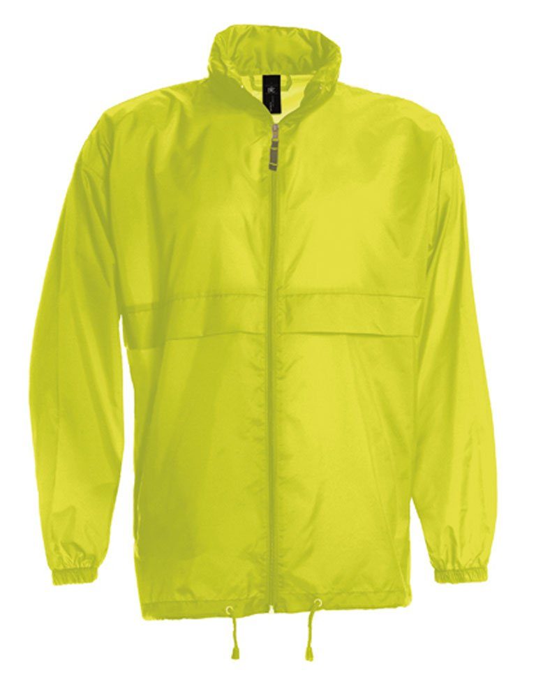 Goodman Design Regenjacke Windbreaker Damen und Herren Im Kragen integrierte Kapuze