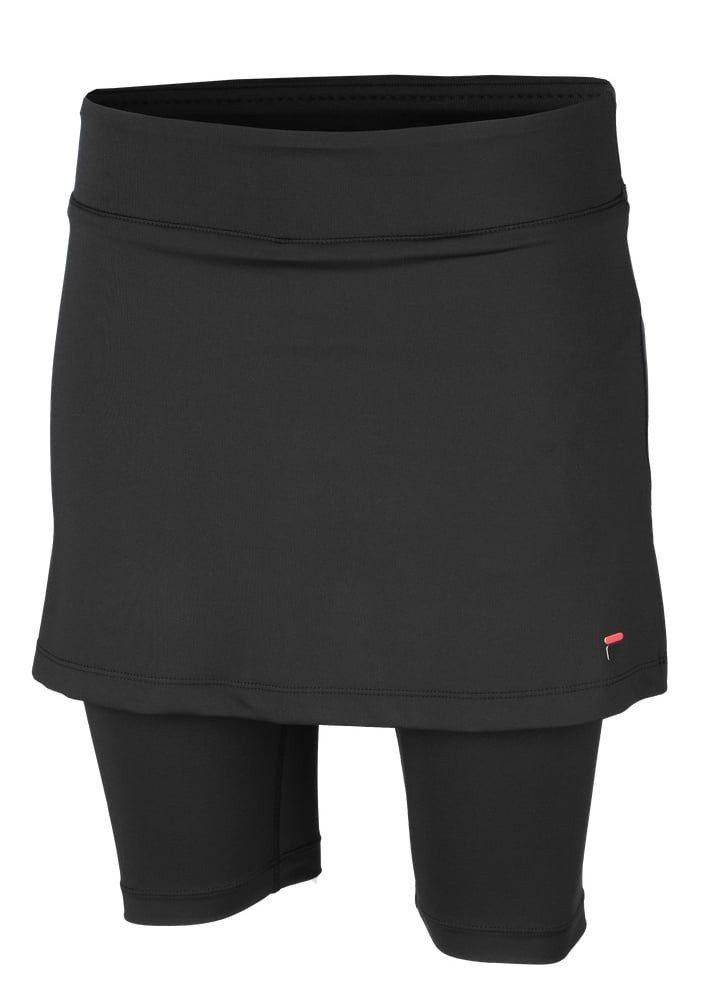 Tennisrock Nele mit Innenhose (hoher Bund) schwarz Damen