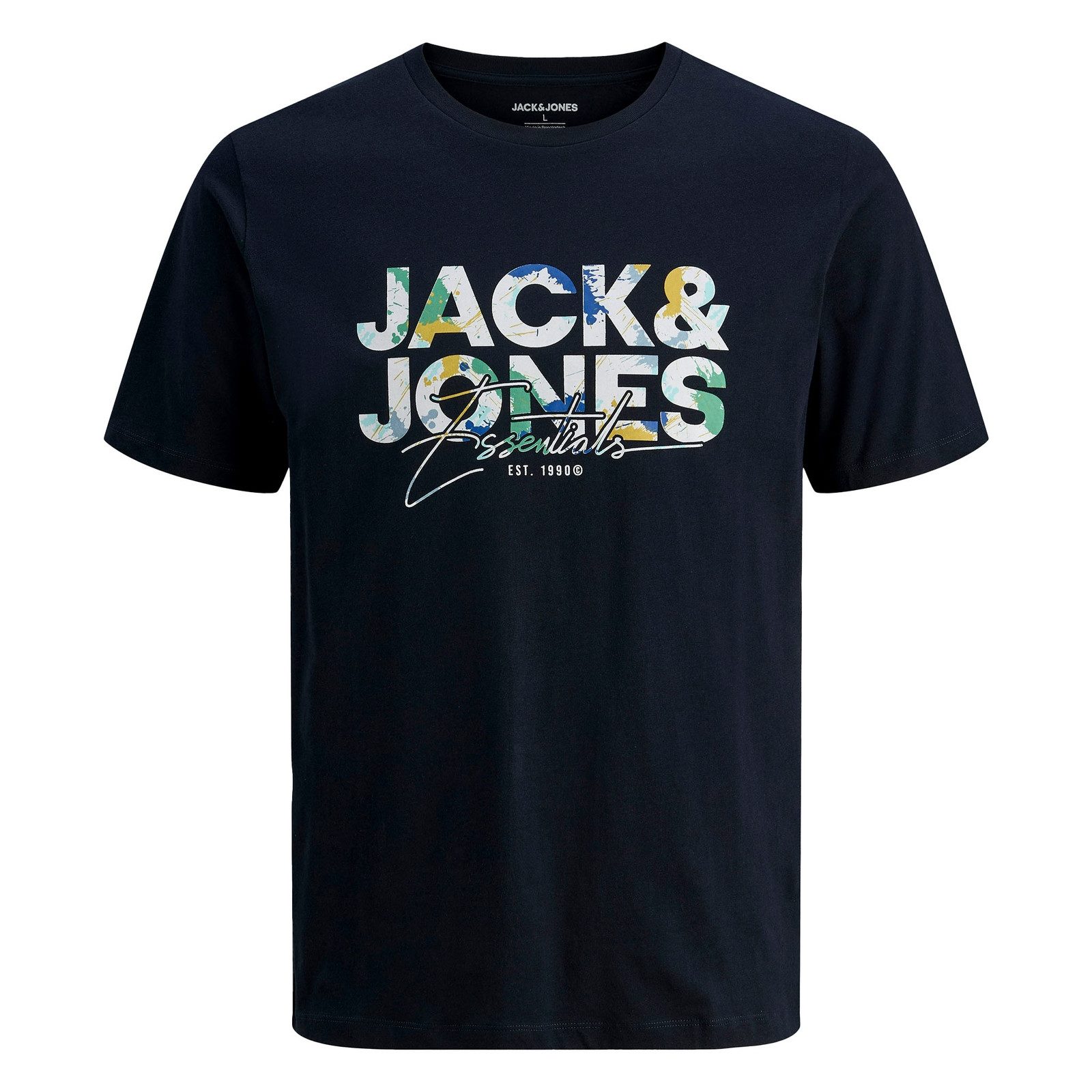 Jack & Jones T-Shirt JJGEPLAS Tee SS Crew Neck mit Markenschriftzug auf der günstig online kaufen
