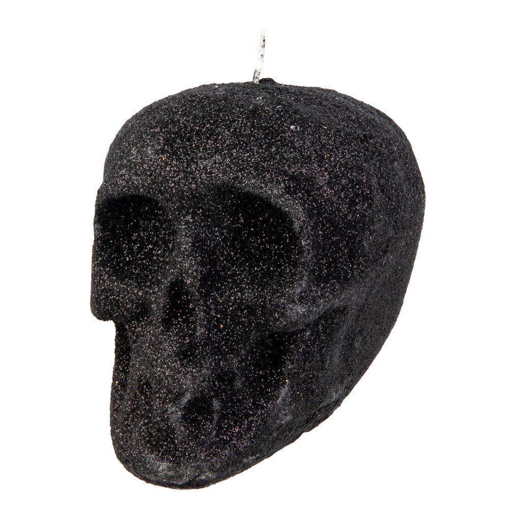 MICA Dekofigur Kerze - Totenschädel - braun - ca. 10 x 7,5 x 10 cm