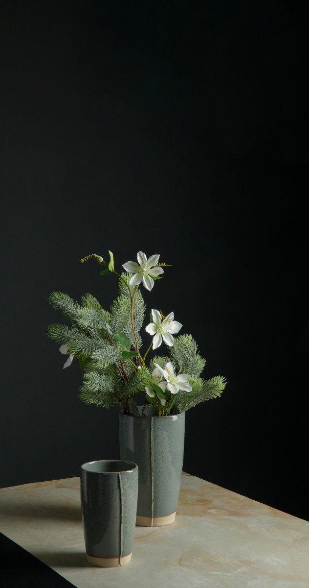 ASA SELECTION Dekovase verana Vase matcha latte 24cm (Vasen), Wohnaccessoires