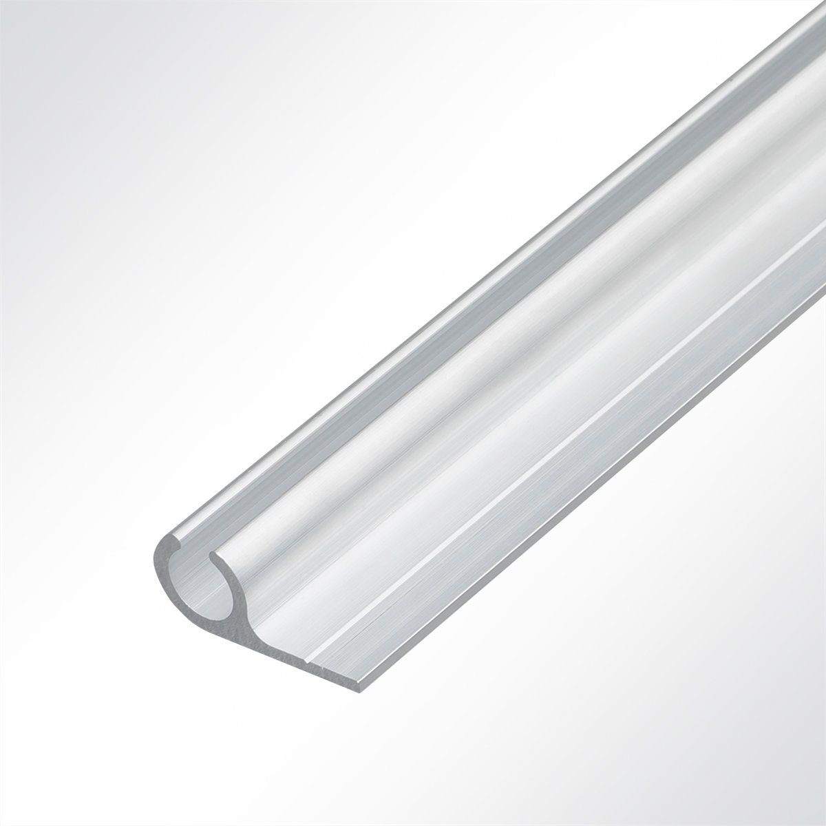 U-Laufschiene Kederleiste Aluminium pressblank für Deckenmontage für 7,5 - 9,0mm Ked, LYSEL®, (1-tlg)