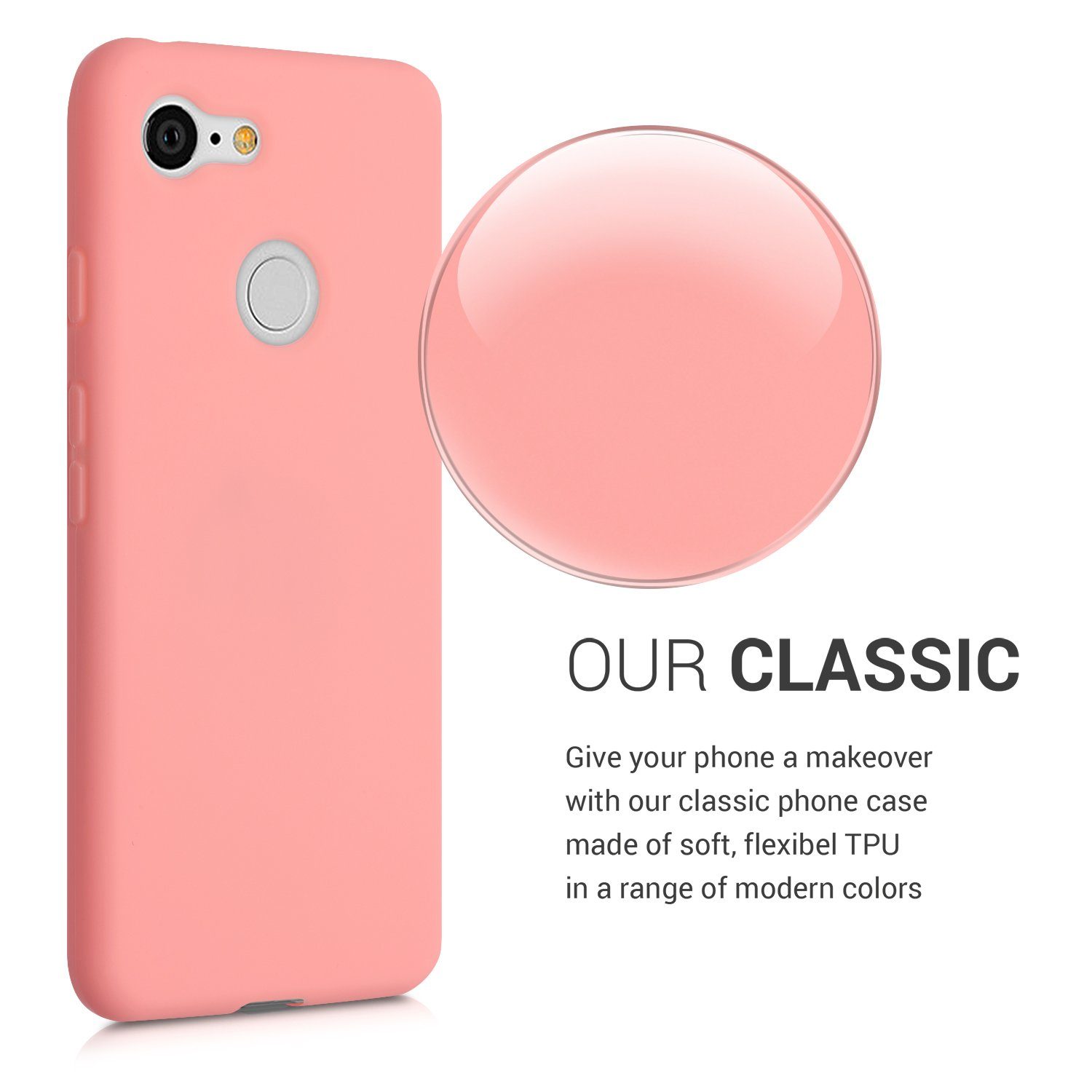 kwmobile Handyhülle Hülle für Google Pixel 3, Hülle Silikon - Soft Handyhülle - Handy Case Cover