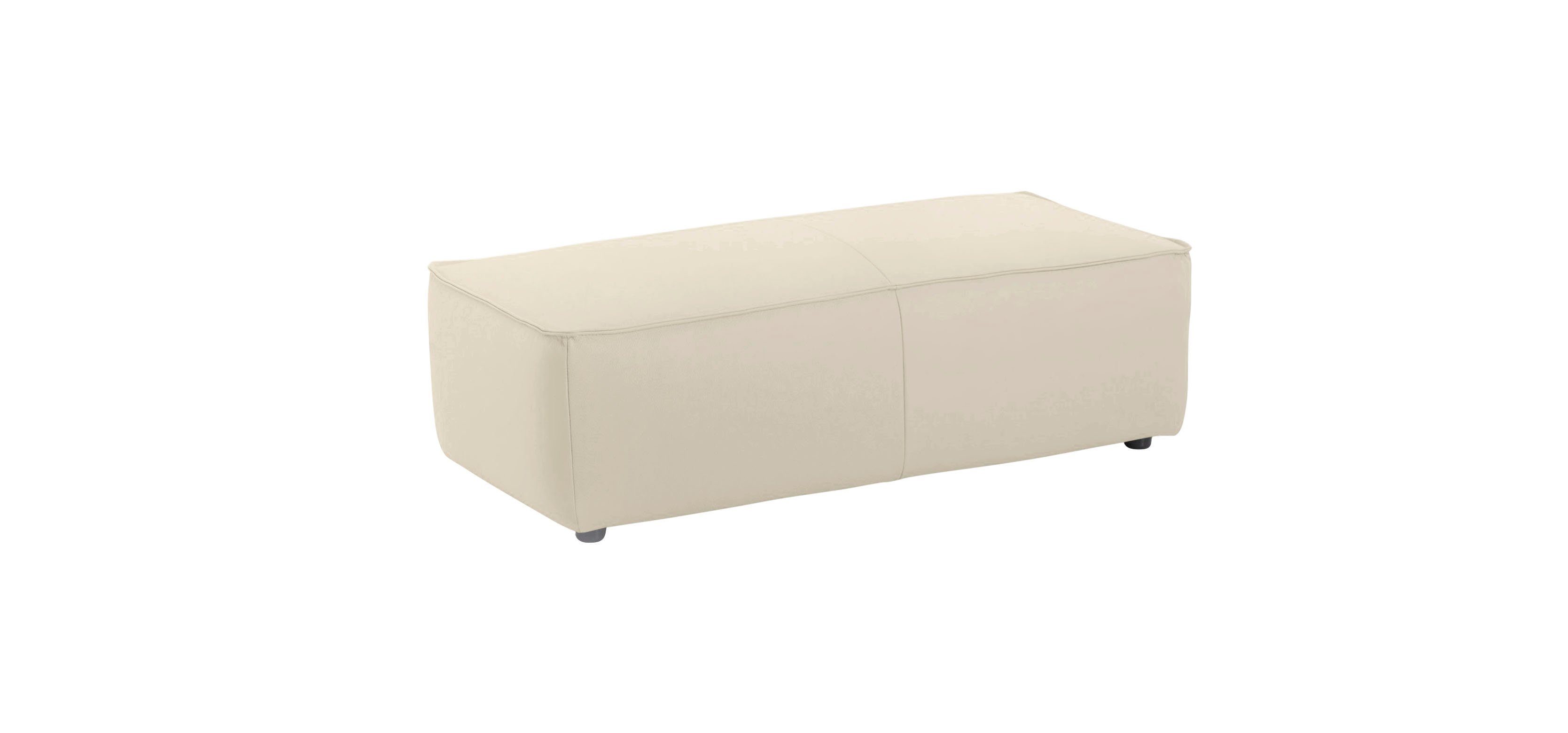 W.SCHILLIG Ecksofa around-the-block Mega-Sofa & Hocker, viel Platz, Breite 300cm, L-Form, Spar-Set, inklusive Hocker, mit eleganter Biese, mit Federkern