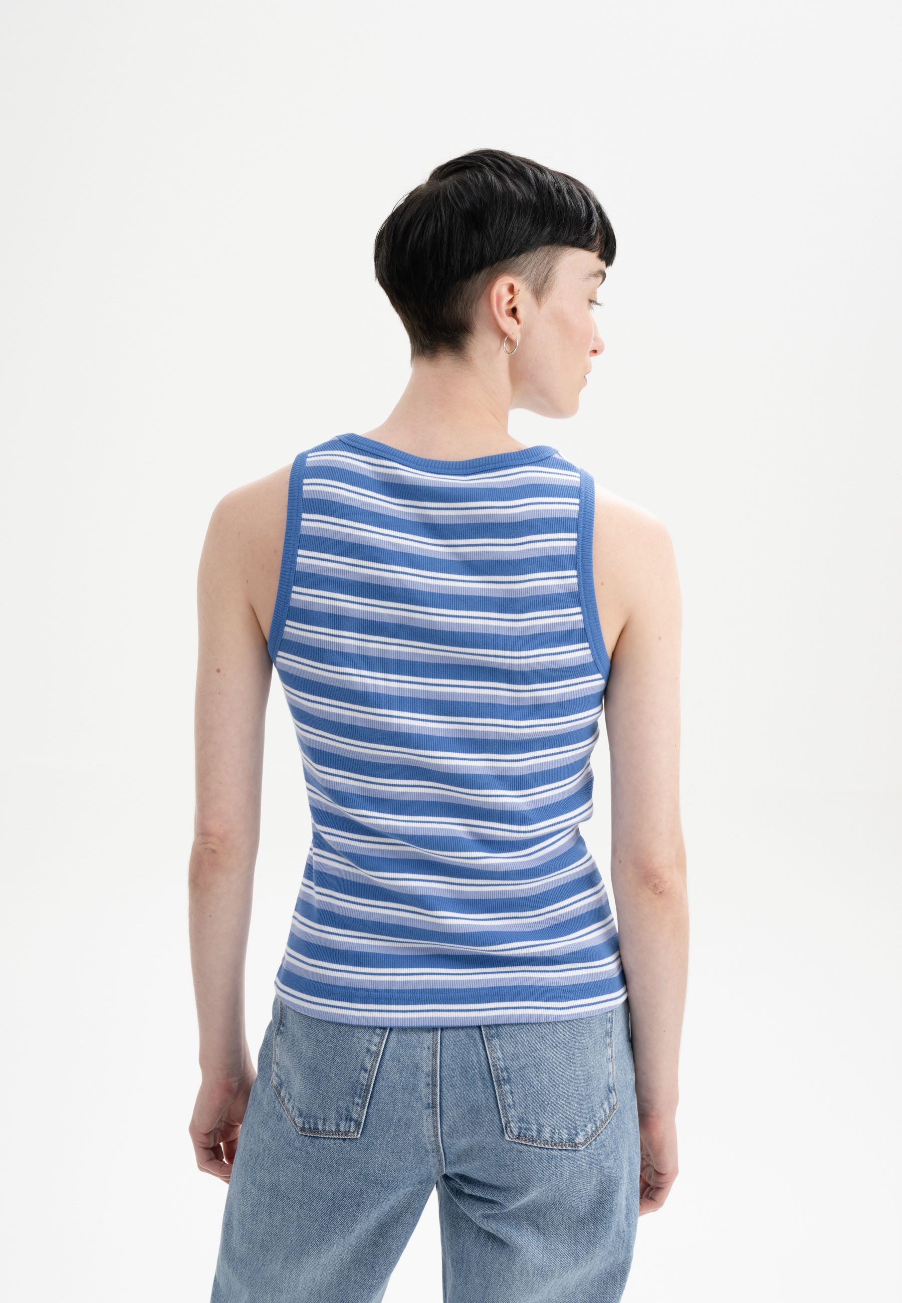 MELA Tanktop Ripp Tanktop Style DRISNA Ärmellos