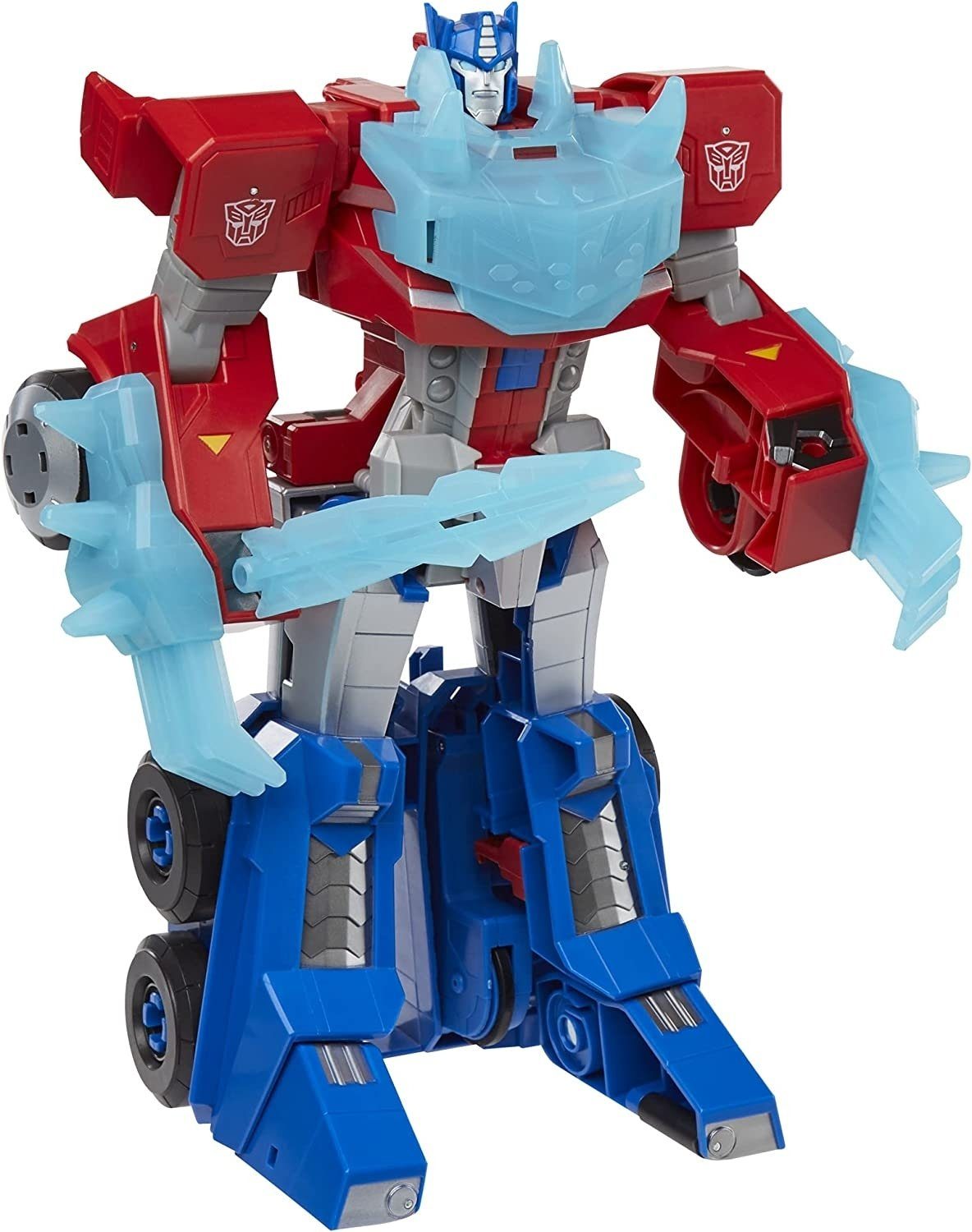 Hasbro Actionfigur N’ mit Soundeffekten Prime Optimus Transformers Roll Adventures Licht- und Change Cyberverse