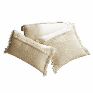 Kissenhülle Kissenhülle 3er Set Wallon beige, Mirabeau (3 Stück)