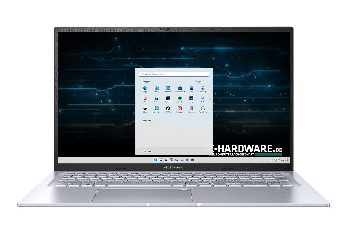 Asus Vivobook M3704Y, 16GB DDR4, 8Core, 4.50GHz Business-Notebook (43,90 cm/17.3 Zoll, AMD Ryzen 7 7730U, AMD Radeon™ Graphics (iGPU), 256 GB SSD, beleuchtete Tastatur, Windows 11 Professional)