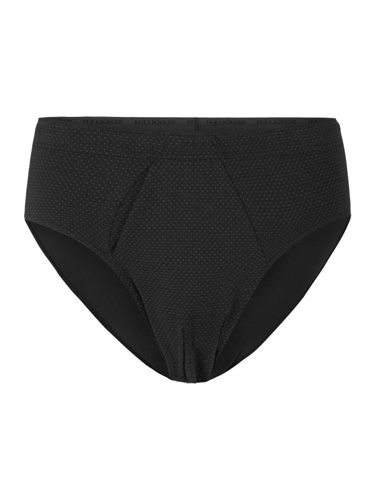 Schöller Slip 3er Pack Herren Slip Baumwolle-Elasthan (Packung, 3-St) mit eingriff