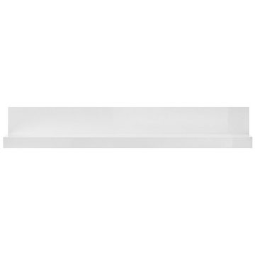 Lomadox Wandregal CLAVI-61, Wandboard Wandregal Ablage wandhängend 140cm in weiß