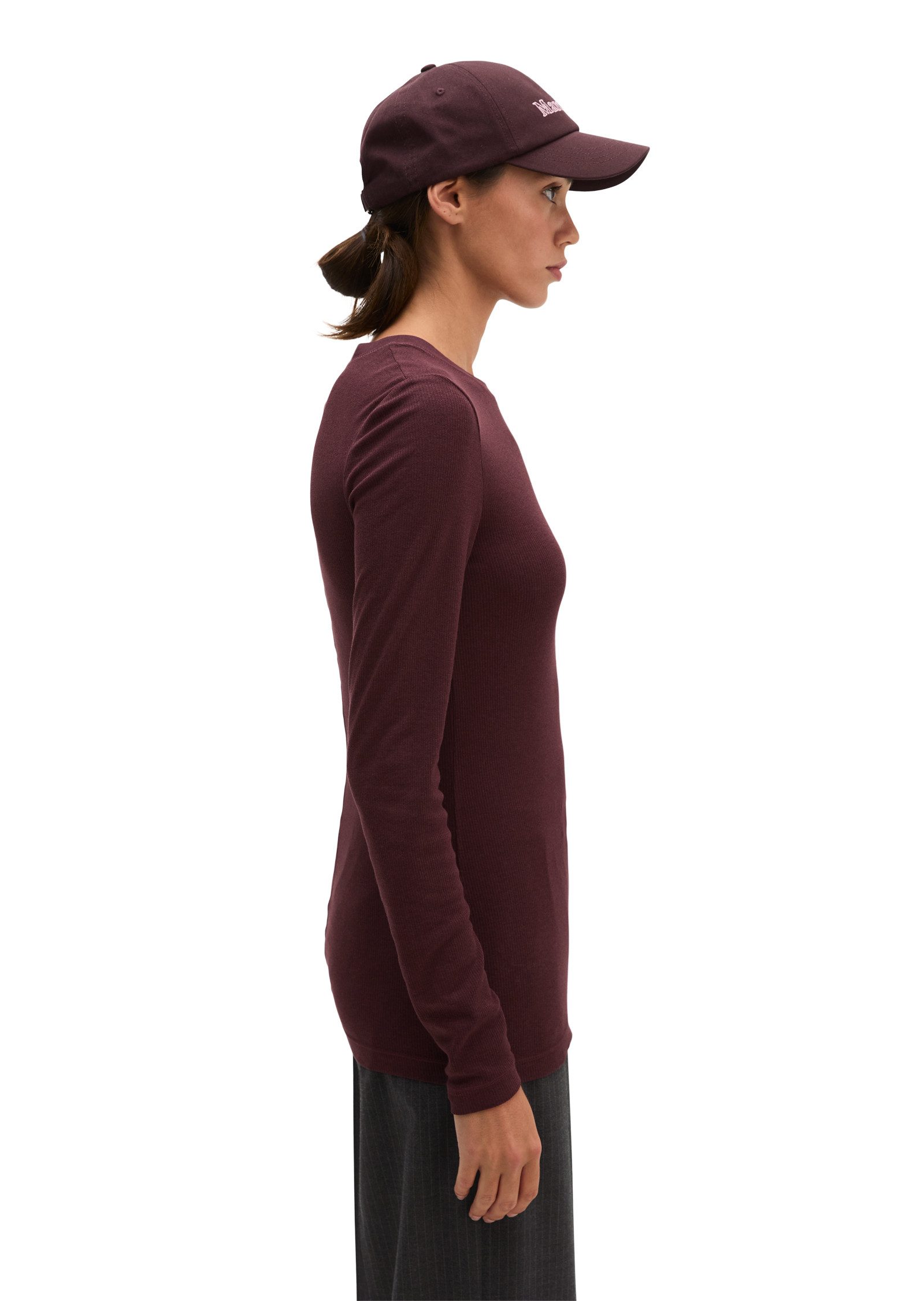 Marc O'Polo Langarmshirt aus Lyocell-Bio-Baumwoll-Stretchjersey – Bild 2 von 5