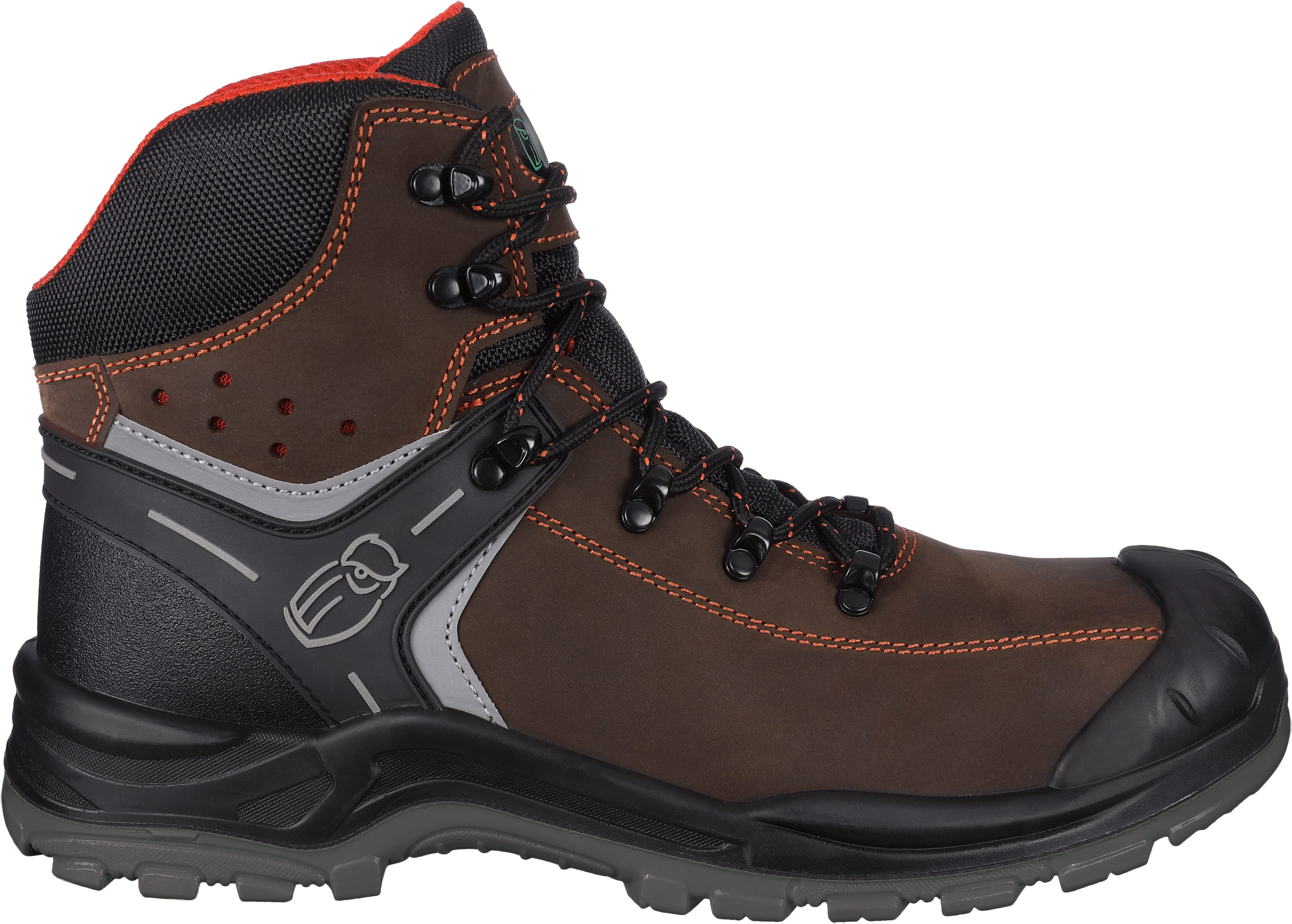 Leibwächter S3 Sicherheitsschuh Parma hoch Arbeitsschuhe Sicherheitsstiefel Fiberglas-Zehenschutzkappe, durchtrittshemmende Sohle