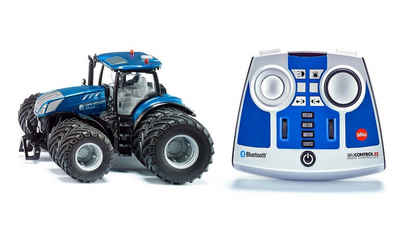 Siku Spielzeug-Auto 6739 New Holland T7.315 mit Doppelreifen Bluetooth
