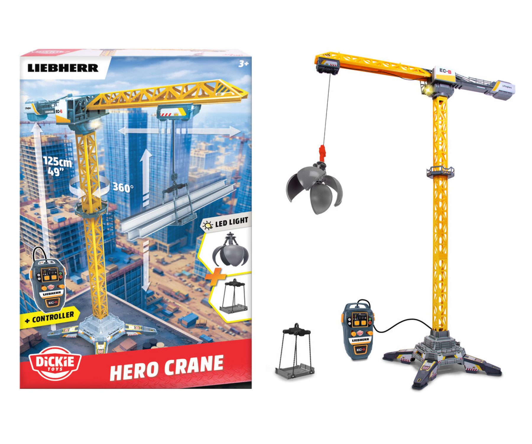 Dickie Toys RC-Kran Liebherr Hero Kran, mit Licht