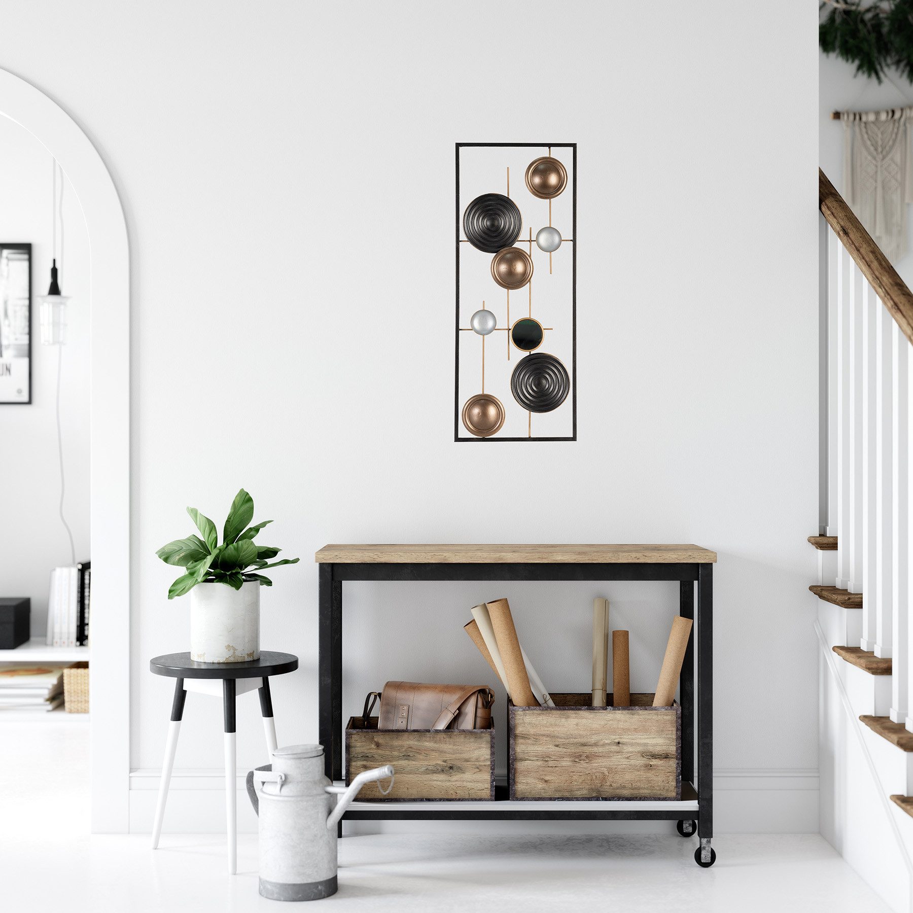 Bönninghoff Metallbild ABSTRAKT 25x61 cm – Deko modern