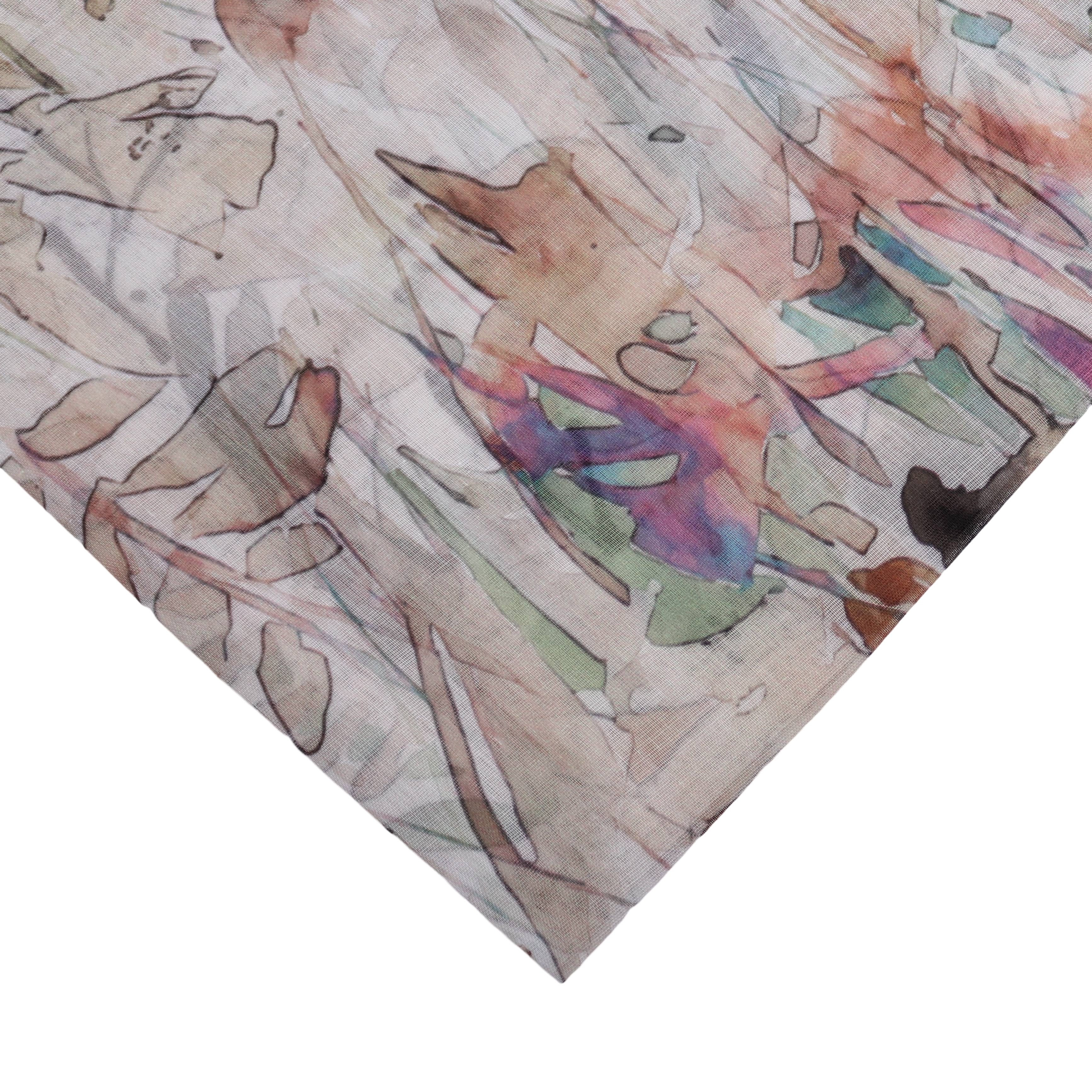 MIRROSI Loop Damen Schal mit Tollem Muster Weich aus 100% Viskose, Schlauchschal, (ca.160x48cm, zweimal um den Hals wickelbar), Damen Halstuch Stola ideal für F – Bild 3 von 4