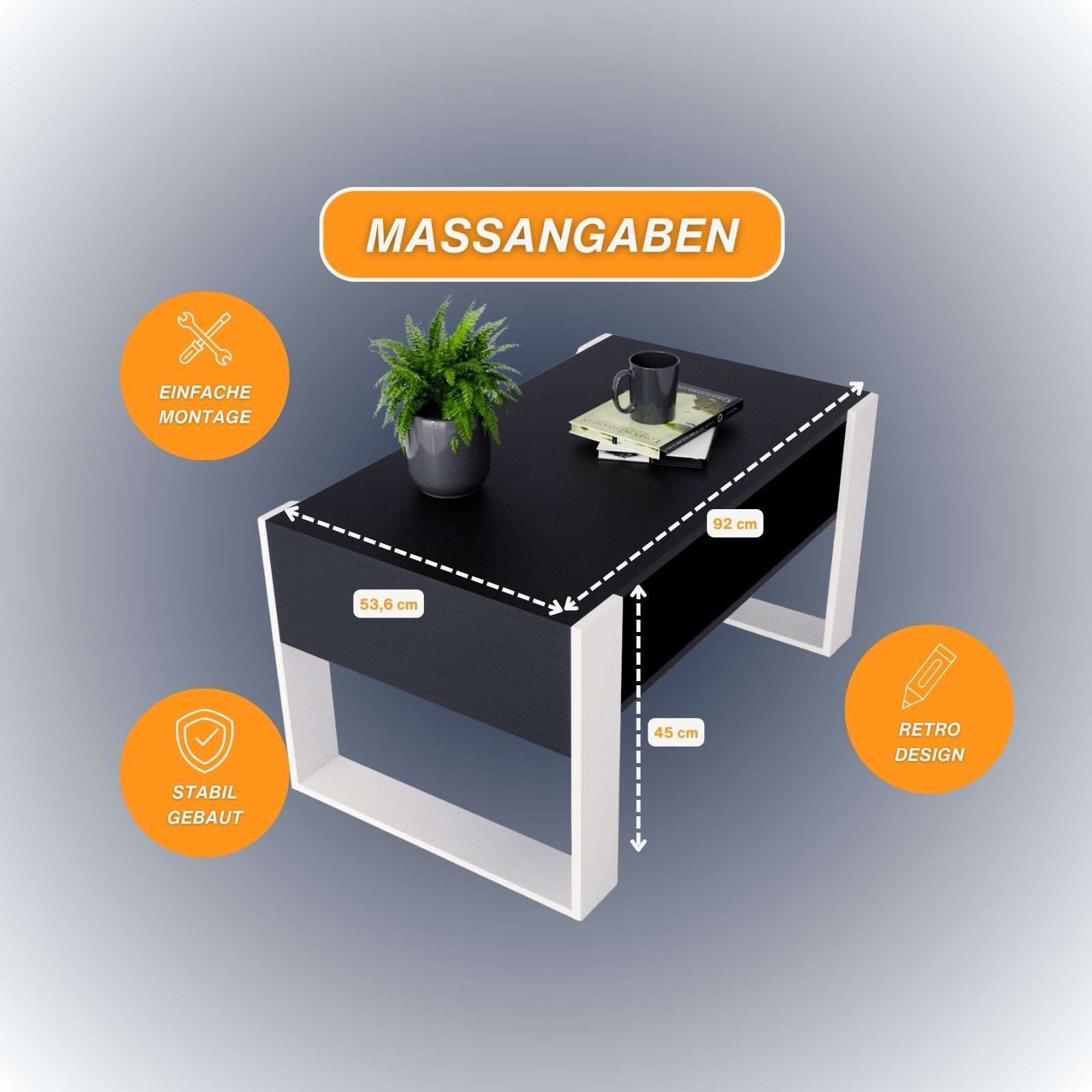 Raumhirsch Furniture Couchtisch Karo92 modern & günstig online kaufen