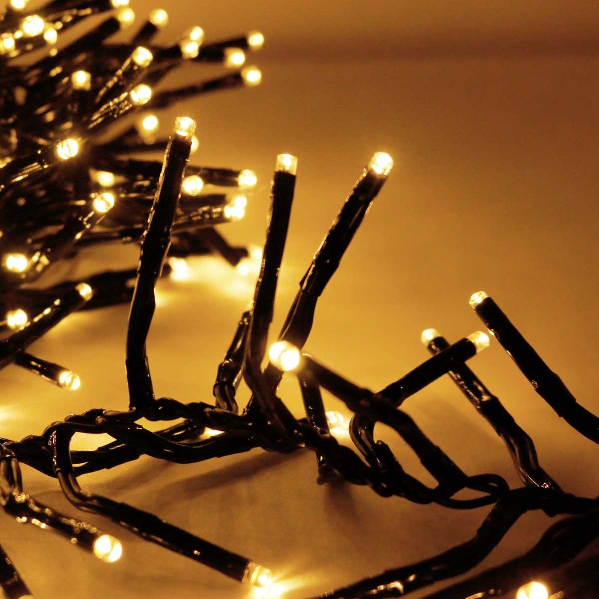 EGB LED-Lichterkette Außen-Büschellichterkette, 600 Mini-LED ww, 230V