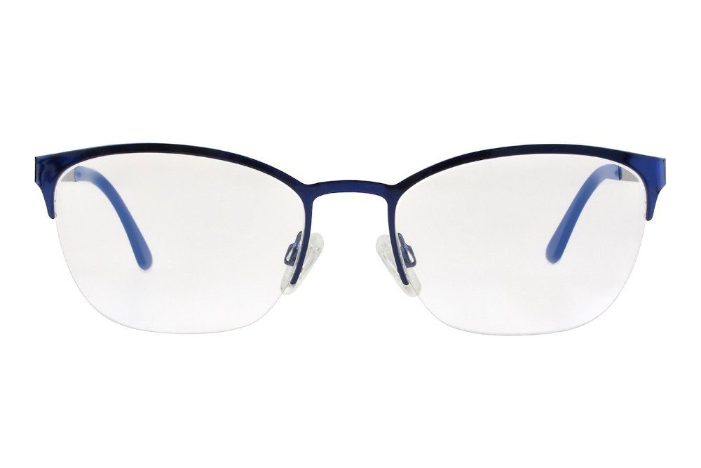 Edison & King Lesebrille Celebrity, entspiegelt - Halbrand Damenbrille - Metallbrille