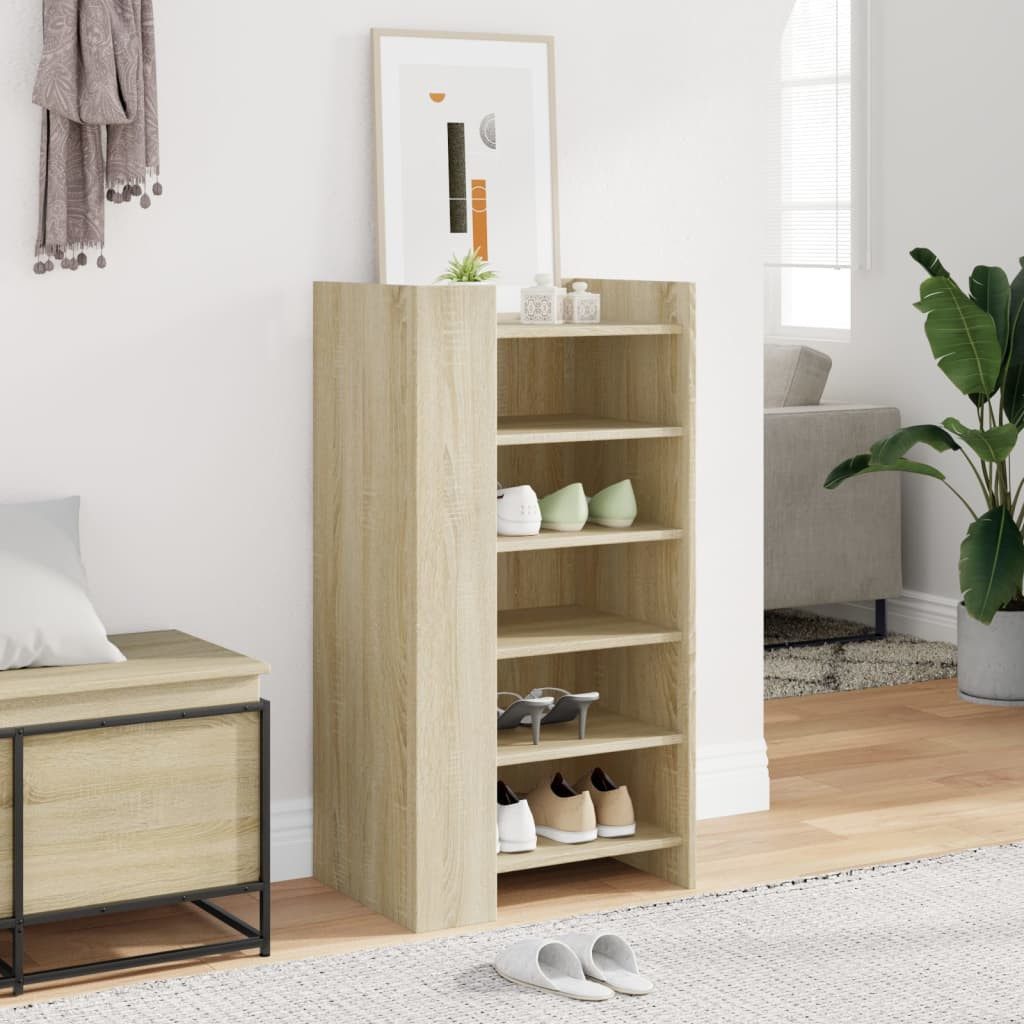 vidaXL Schuhregal Schuhschrank Sonoma-Eiche 52x37,5x100 cm günstig online kaufen