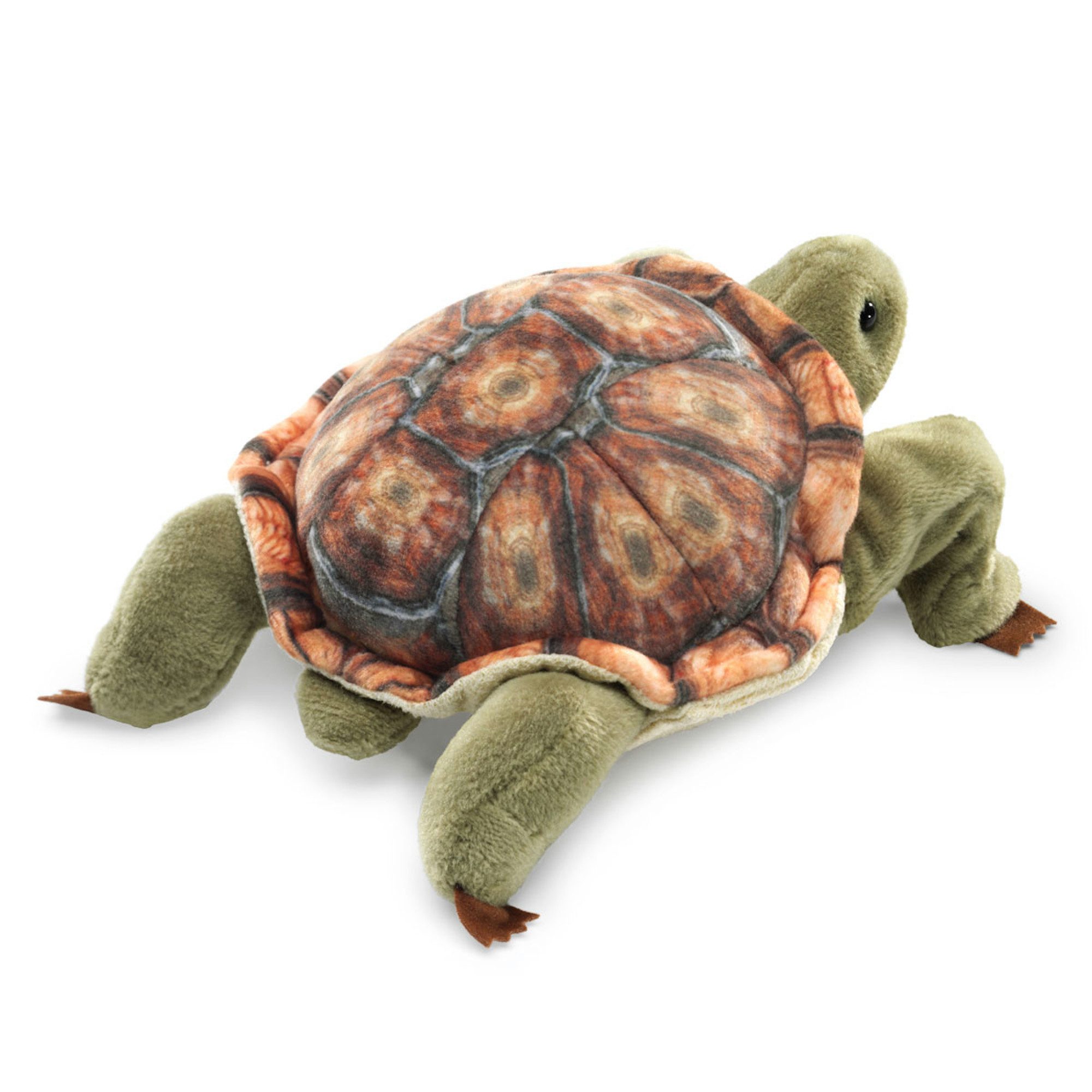 Folkmanis Handpuppen Fingerpuppe Folkmanis Fingerpuppe Mini Landschildkröte / Mini Tortoise 2778 (Packung)