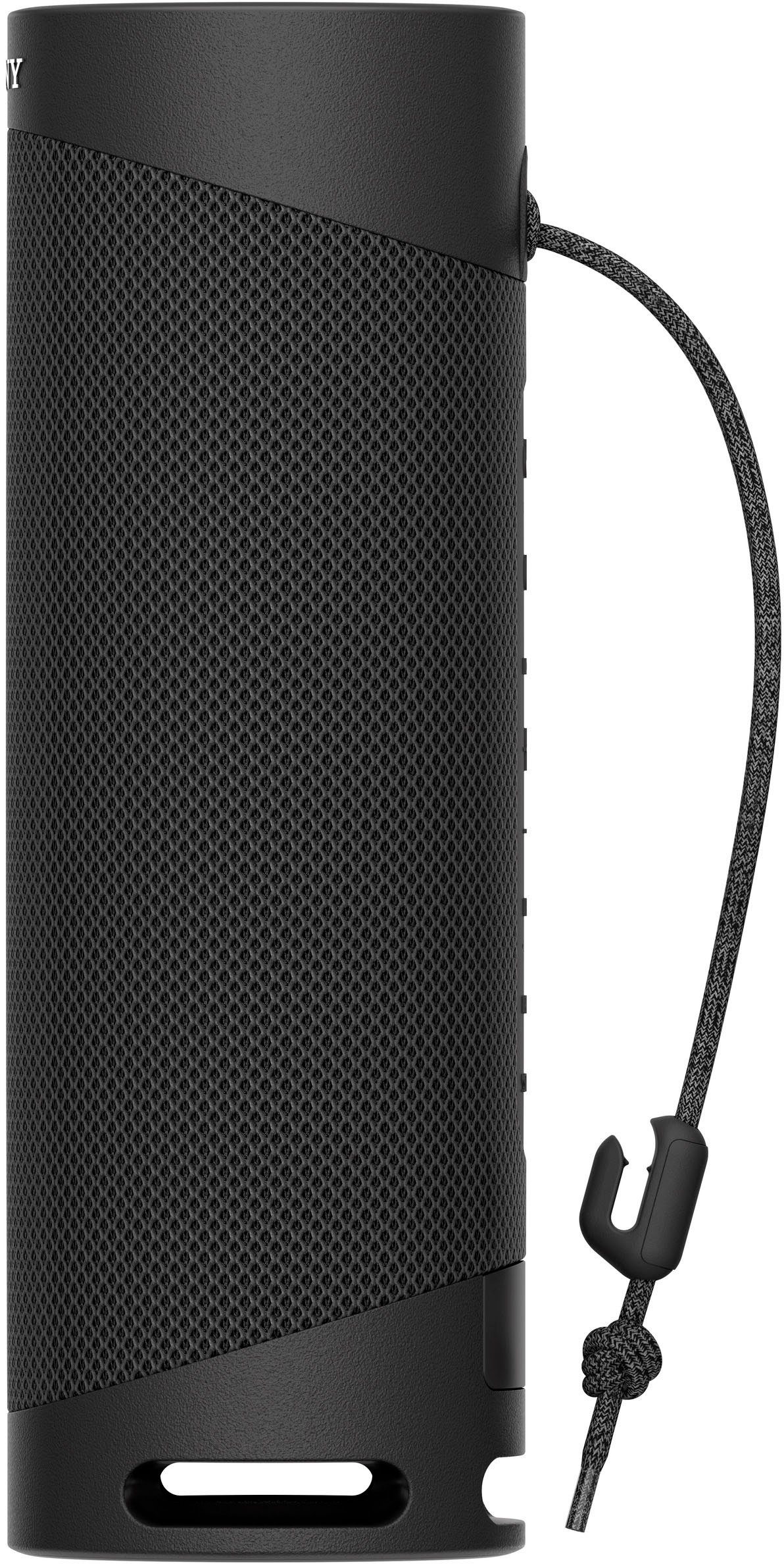 Sony SRS-XB23 tragbarer, (Bluetooth, Bass) schwarz Extra wasserabweisend, Bluetooth-Lautsprecher kabelloser 12h Akkulaufzeit