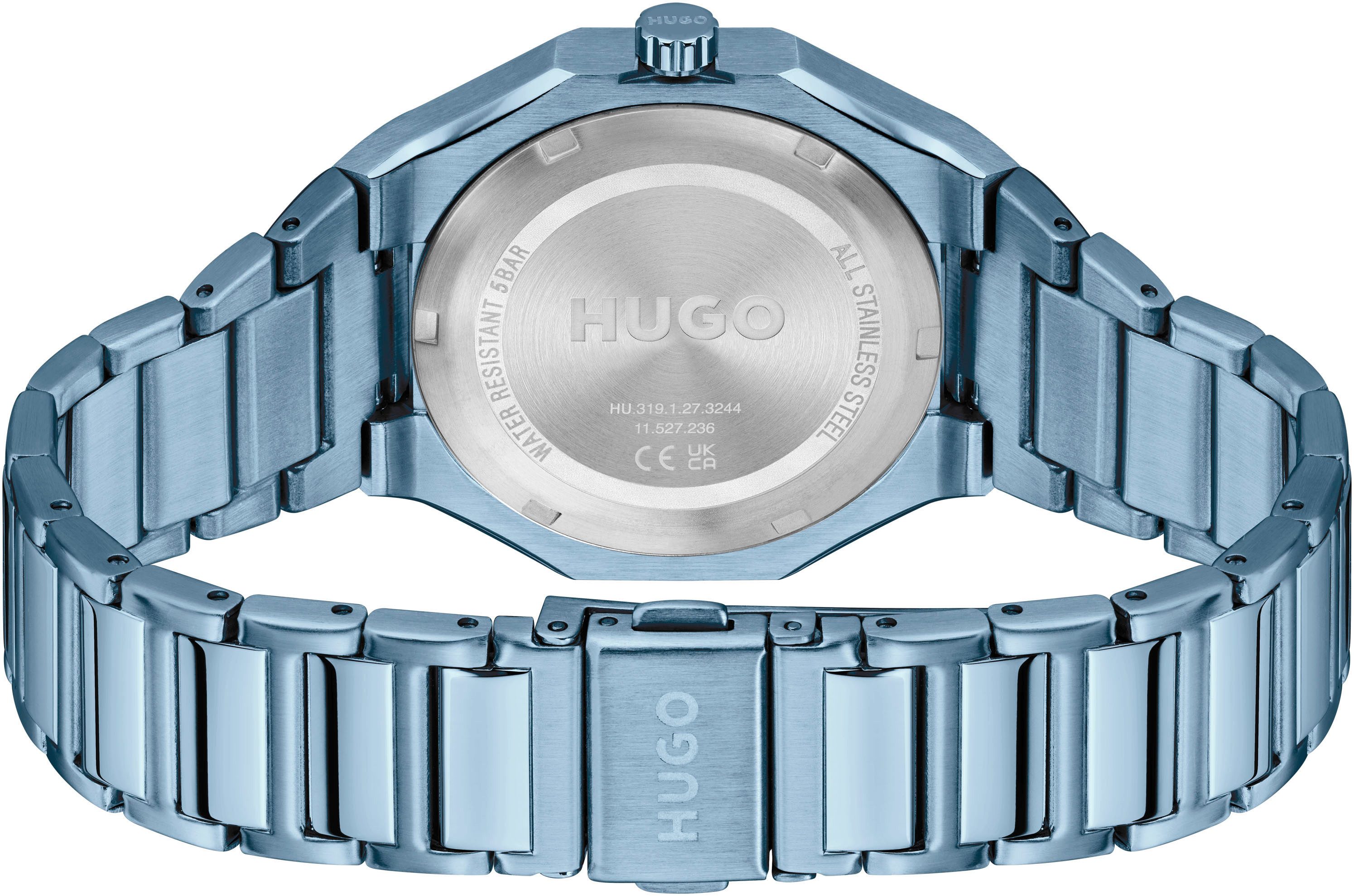 HUGO Quarzuhr #GRAIL FOR HER 1540176, Armbanduhr, Damenuhr, analog, Edelstahlarmband