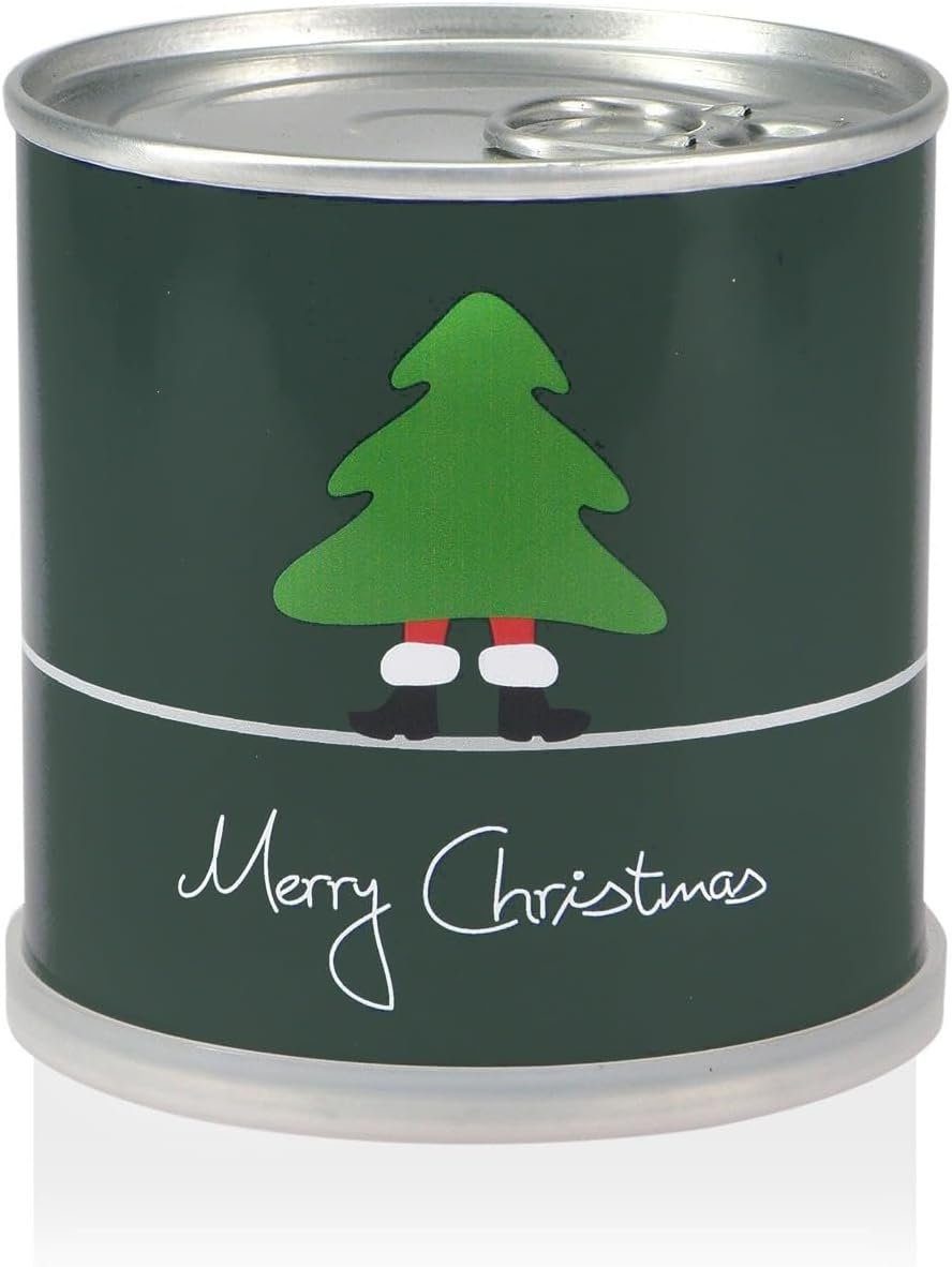 MacFlowers® Christbaumschmuck Weihnachtsbaum in der Dose - Merry Christmas Grün (1-tlg)