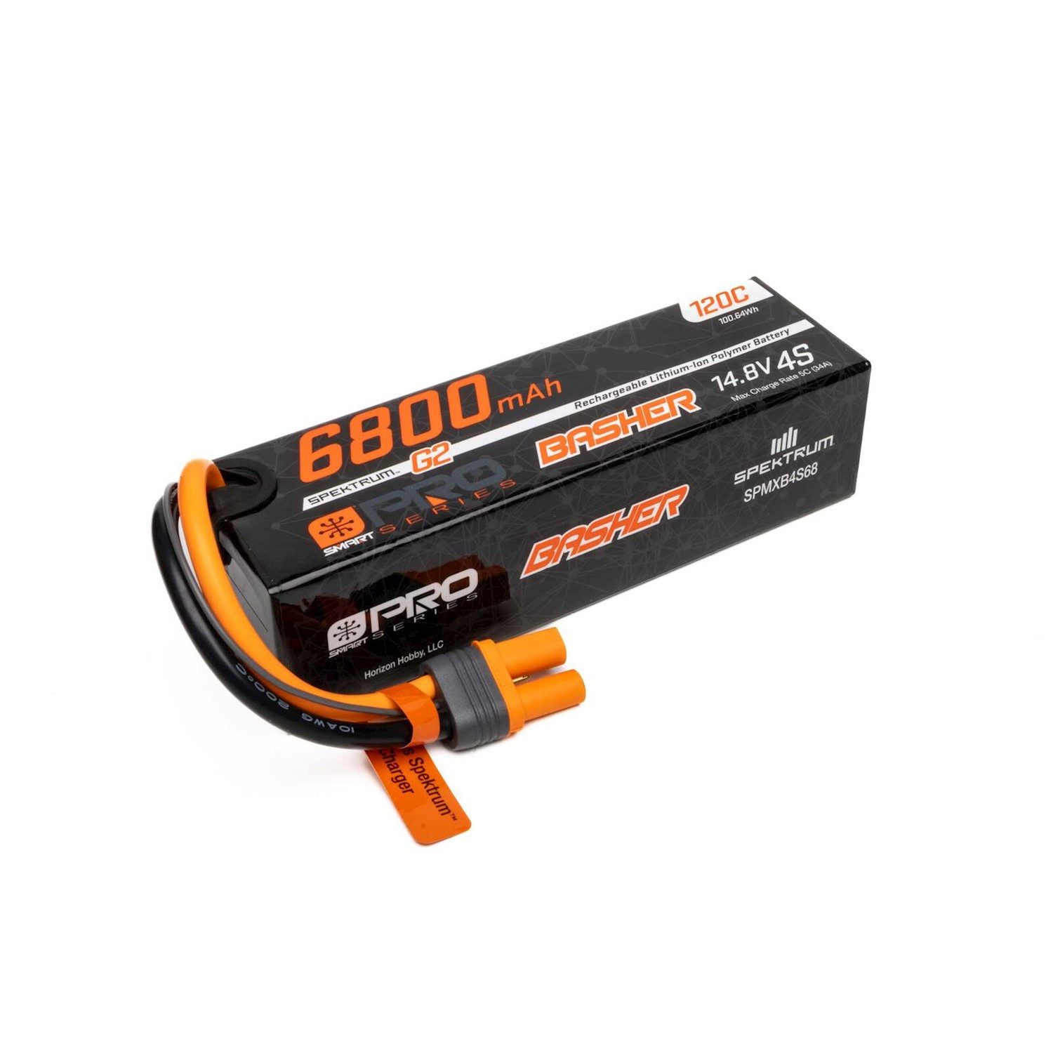 Spektrum Spektrum Lipo Akku 14,8V 6800mAh 4S Smart Pro Basher 120C IC5 RC-Fernsteuerung