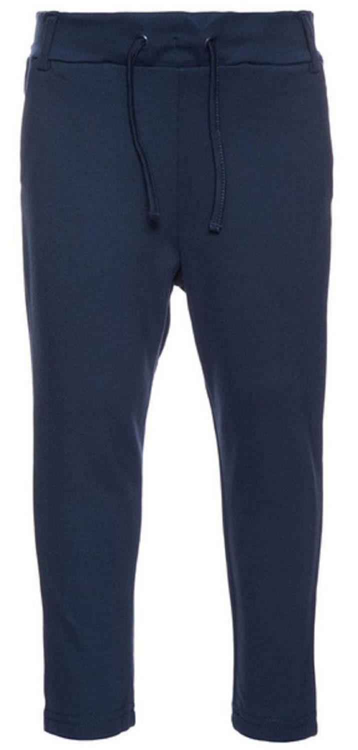 Name It Stoffhose Name It Mädchen Sweat-Hose mit Kordel in dunkelblau