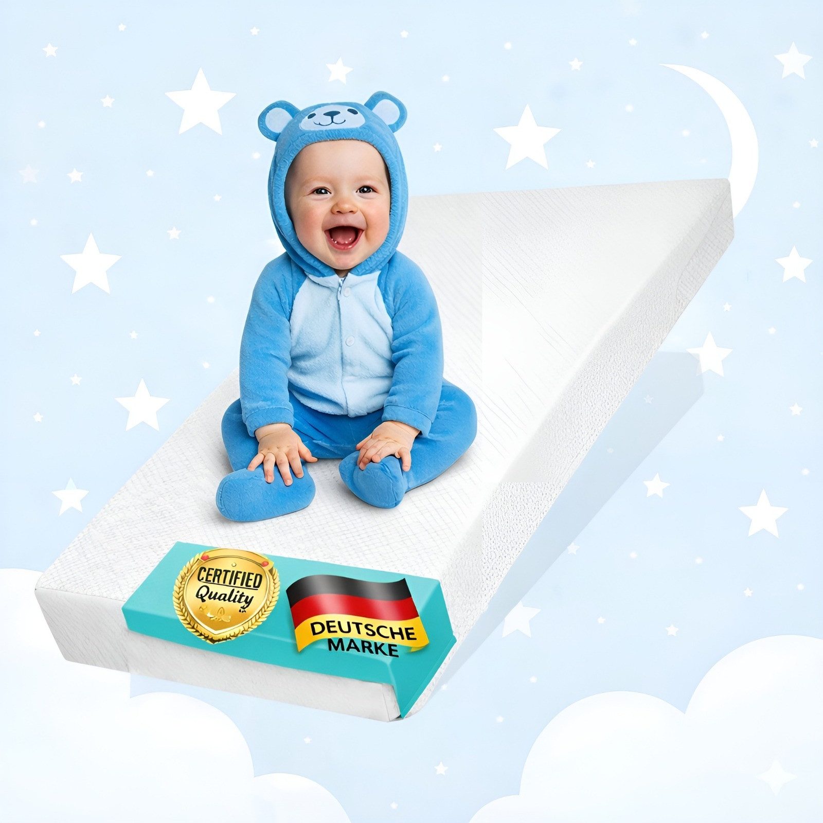 Kindermatratze Kindermatratze – Premium, Sicher, Atmungsaktiv & Allergikerf günstig online kaufen