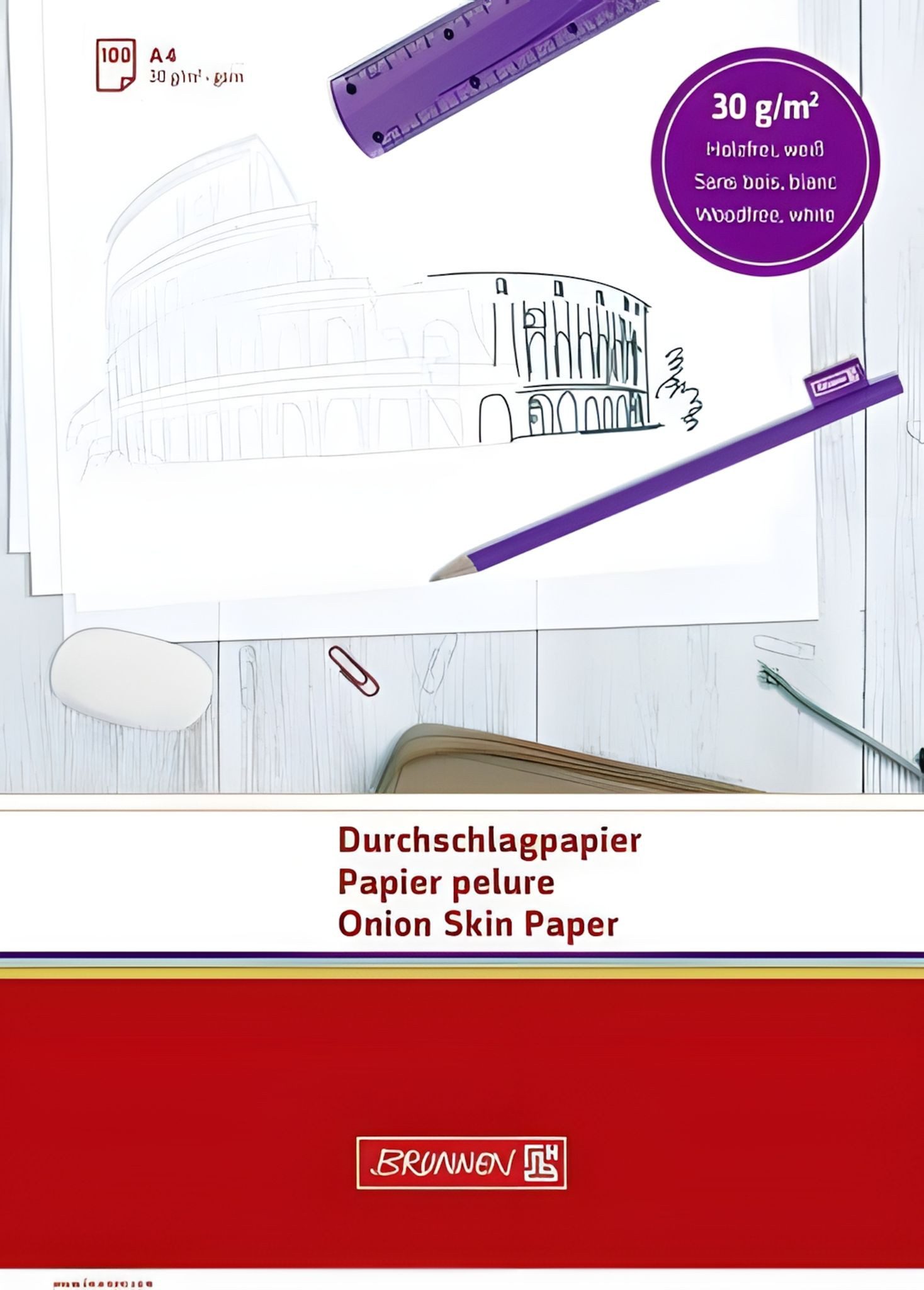 BRUNNEN Drucker- und Kopierpapier BRUNNEN Durchschlagpapier A4 100 Blatt 1032105