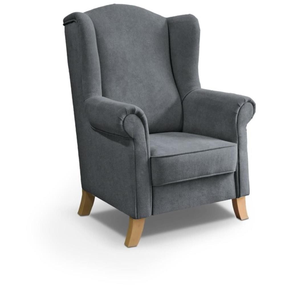 Beautysofa Ohrensessel LEONARDO Sessel Wohnzimmersessel, Fernsehsessel günstig online kaufen