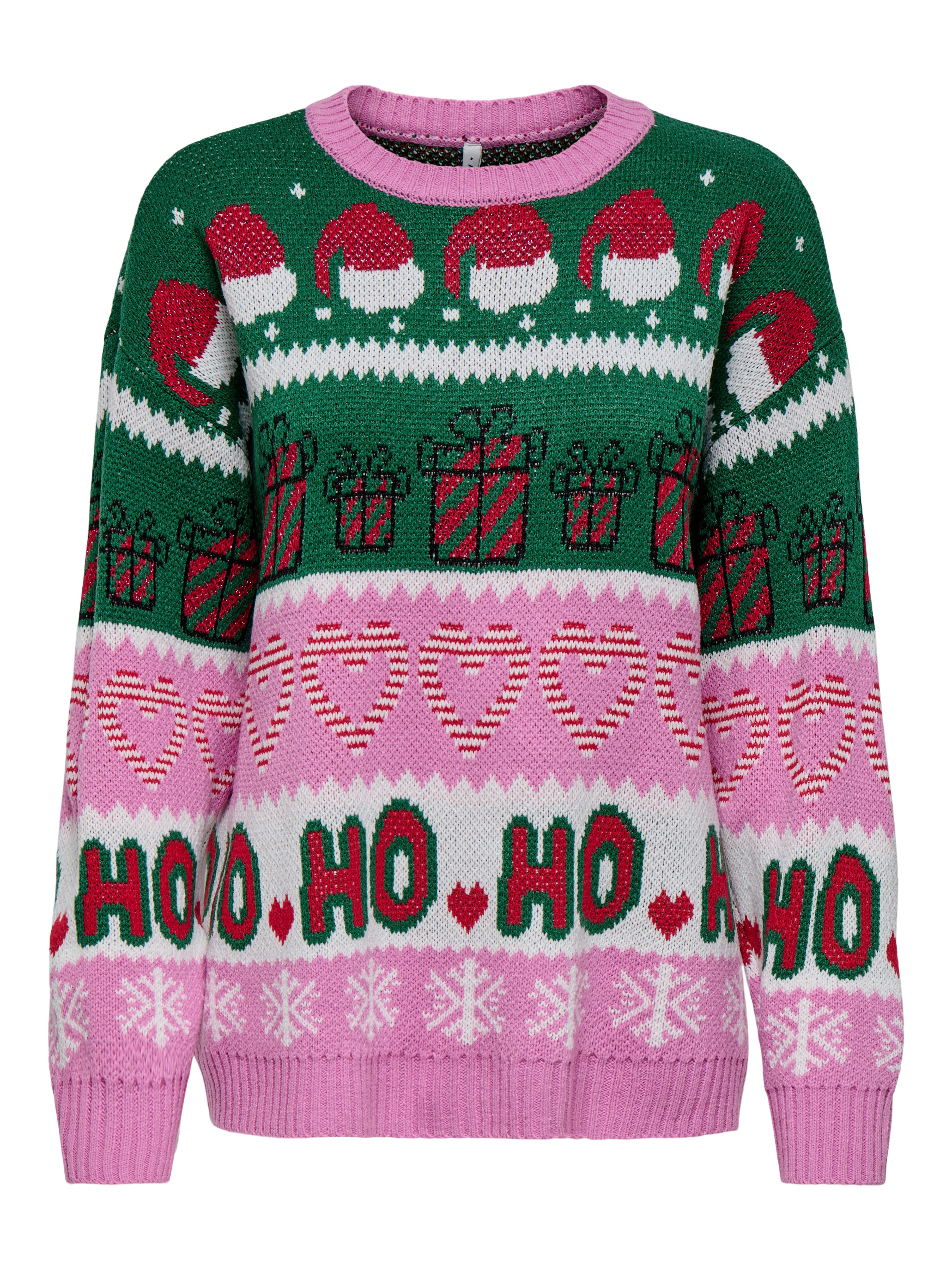 Weihnachtspullover ONLXMAS HOHO LS PULLOVER KNT