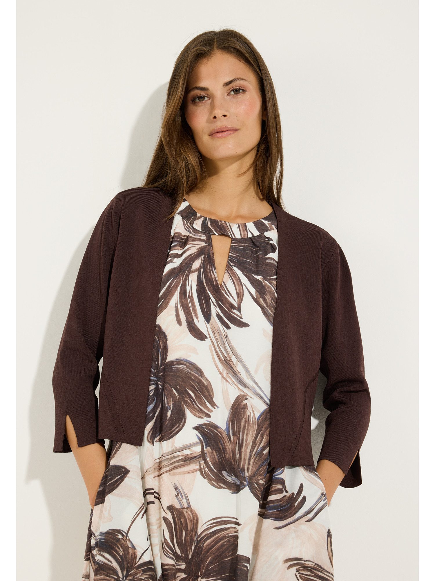 MORE&MORE Strickjacke kurze Strickjacke, 3/4 Arm