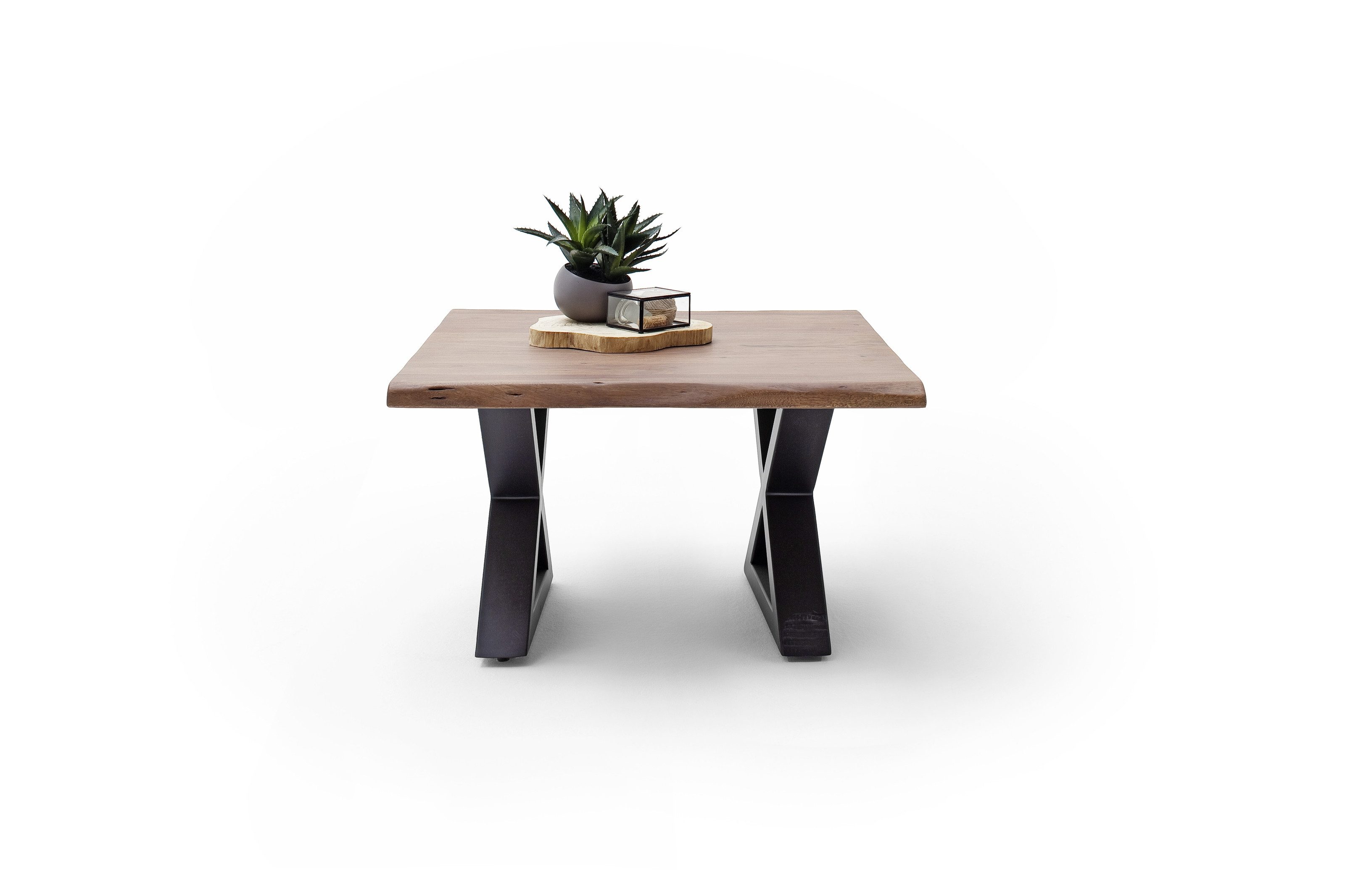 freiraum Couchtisch CARTAGENA, in Akazie massiv walnussfarben - 75x45x75 (BxHxT)