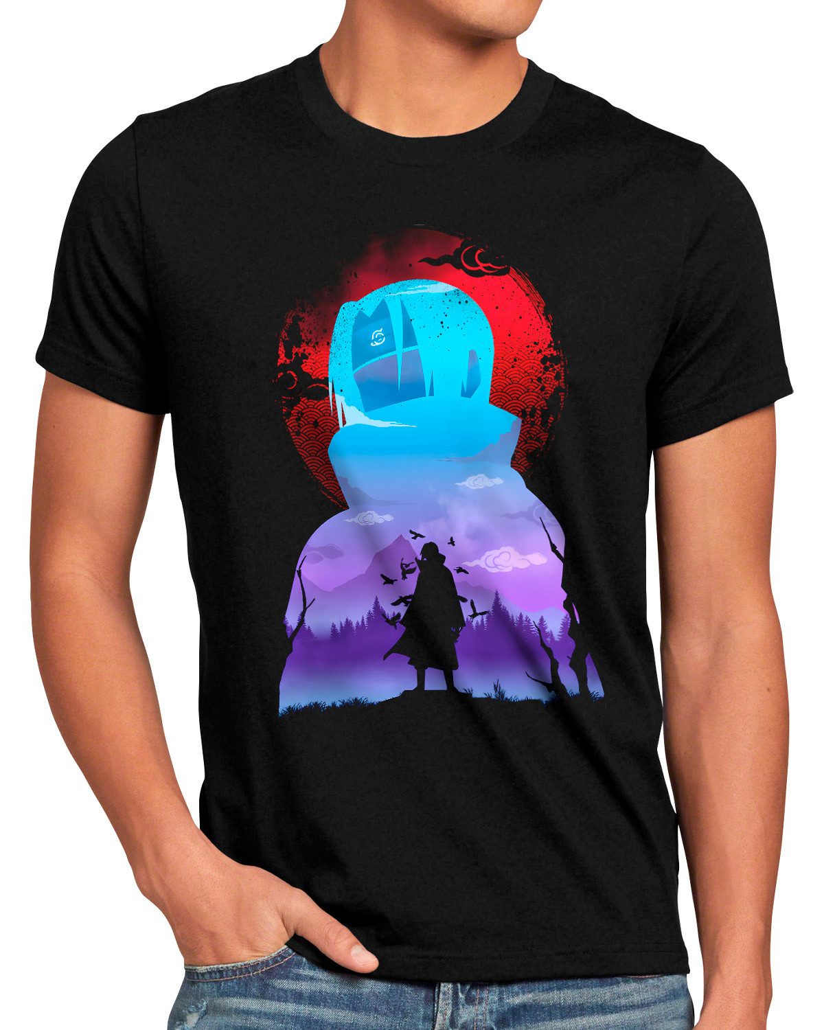 style3 T-Shirt Genjutsu Fighter kakashi sasuke shikamaru naruto anime manga cosplay