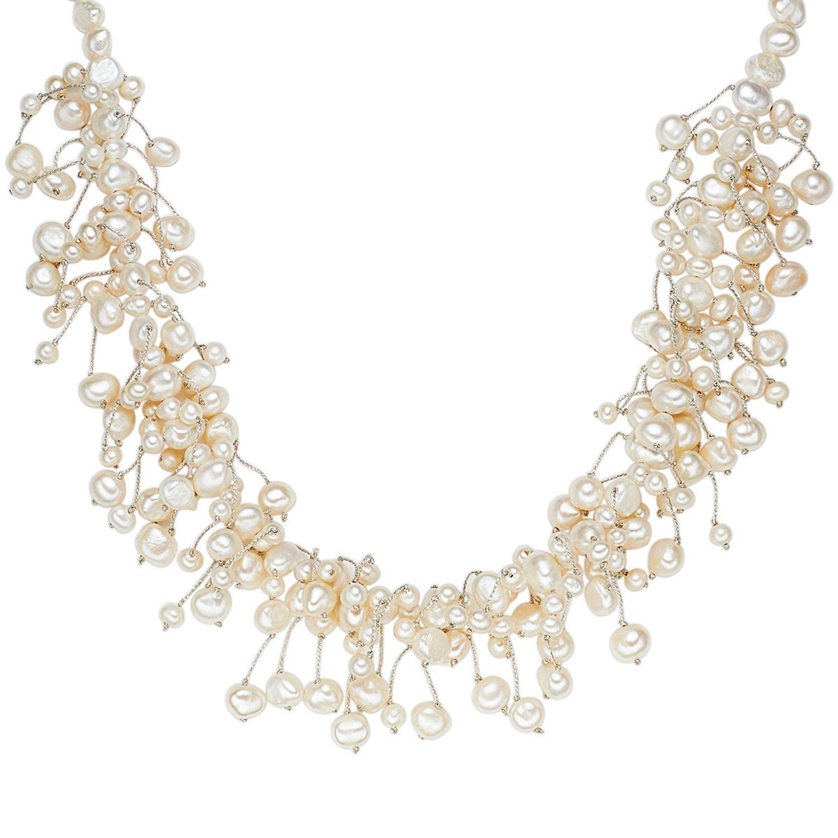 Süßwasser-Zuchtperlen Valero Perlenkette Pearls silber, aus