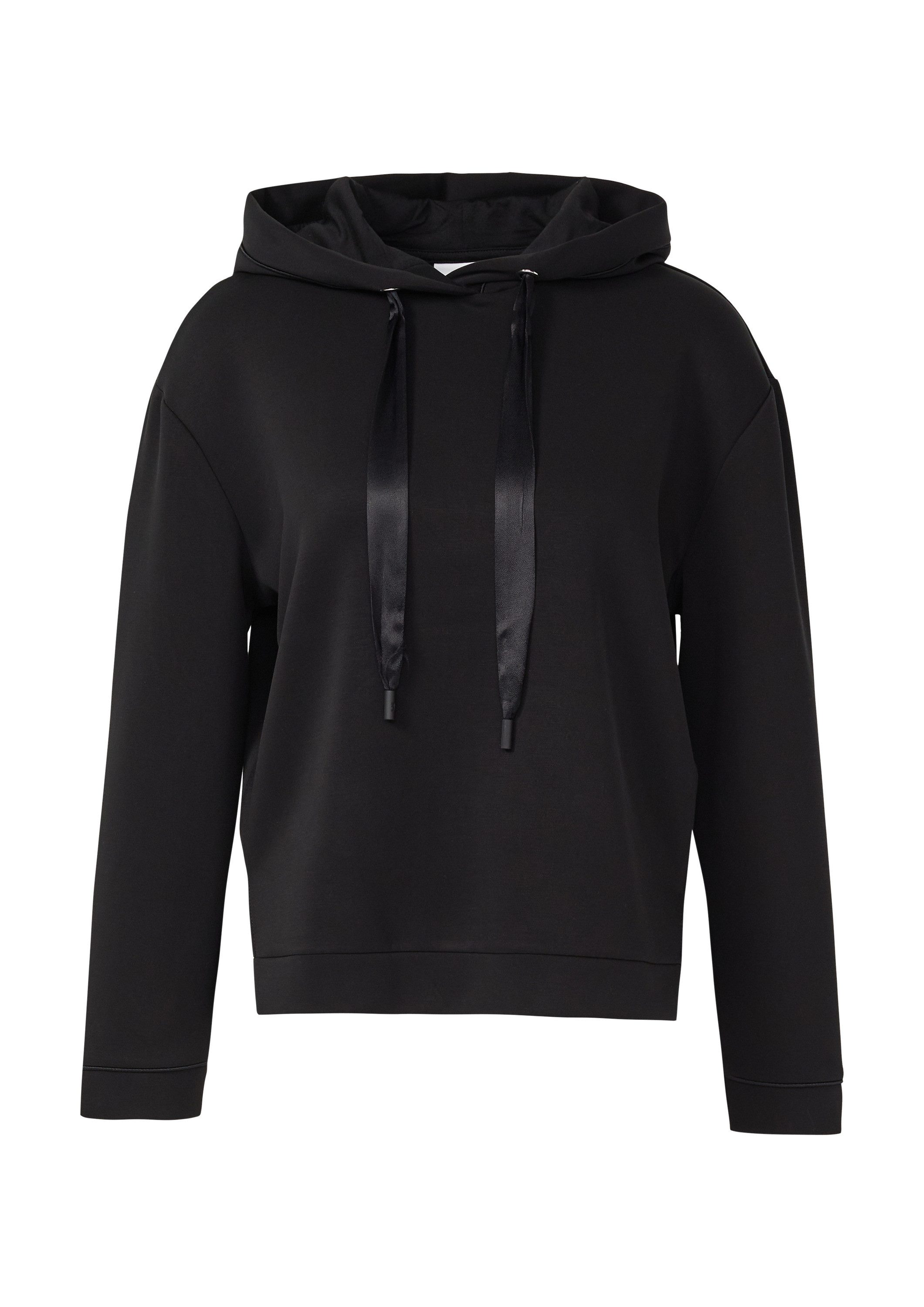 comma Sweatshirt Sweatshirt Weiches Sweatshirt mit Kapuze