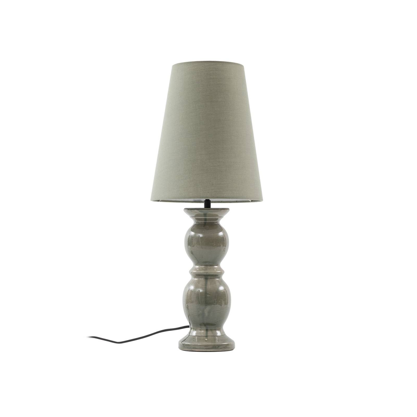 Lucande Tischleuchte Lyndorin, Keramik Grün IP20, 1 x 15 W LED