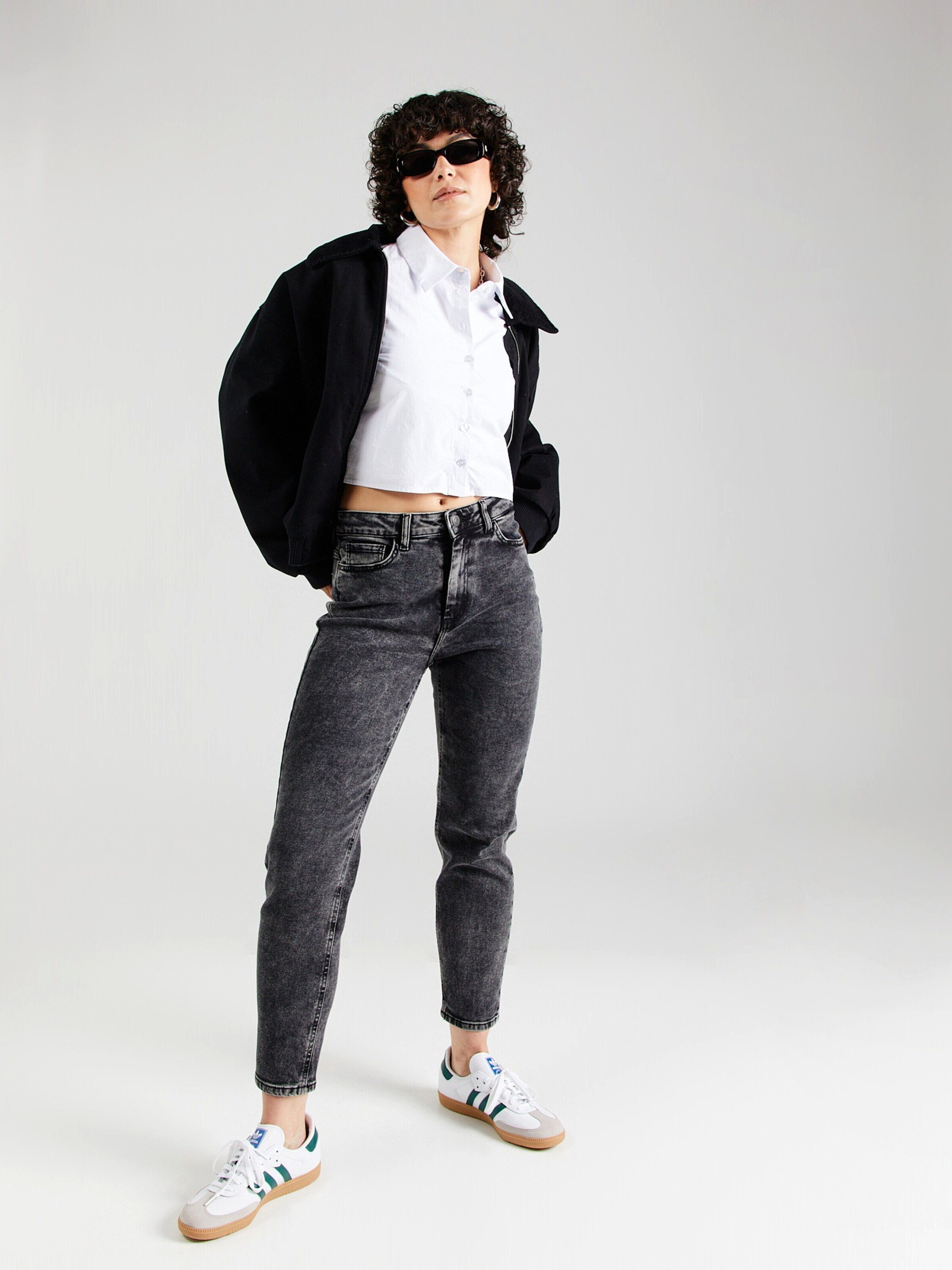 Noisy may 7/8-Jeans (1-tlg) Plain/ohne Details