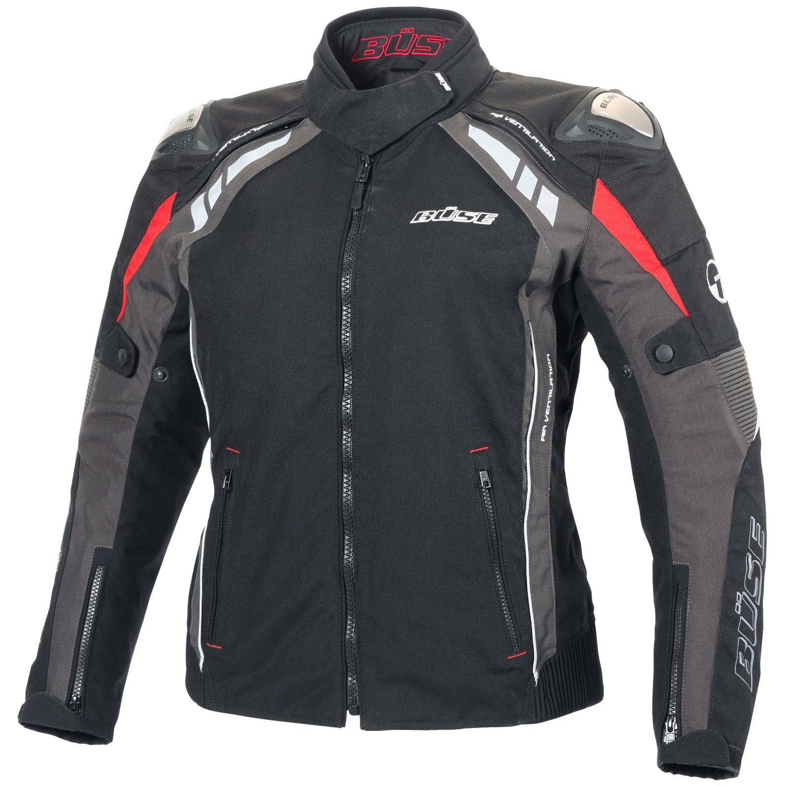 Büse Motorradjacke Büse B. Racing Pro Textiljacke schwarz / anthrazit Damen günstig online kaufen