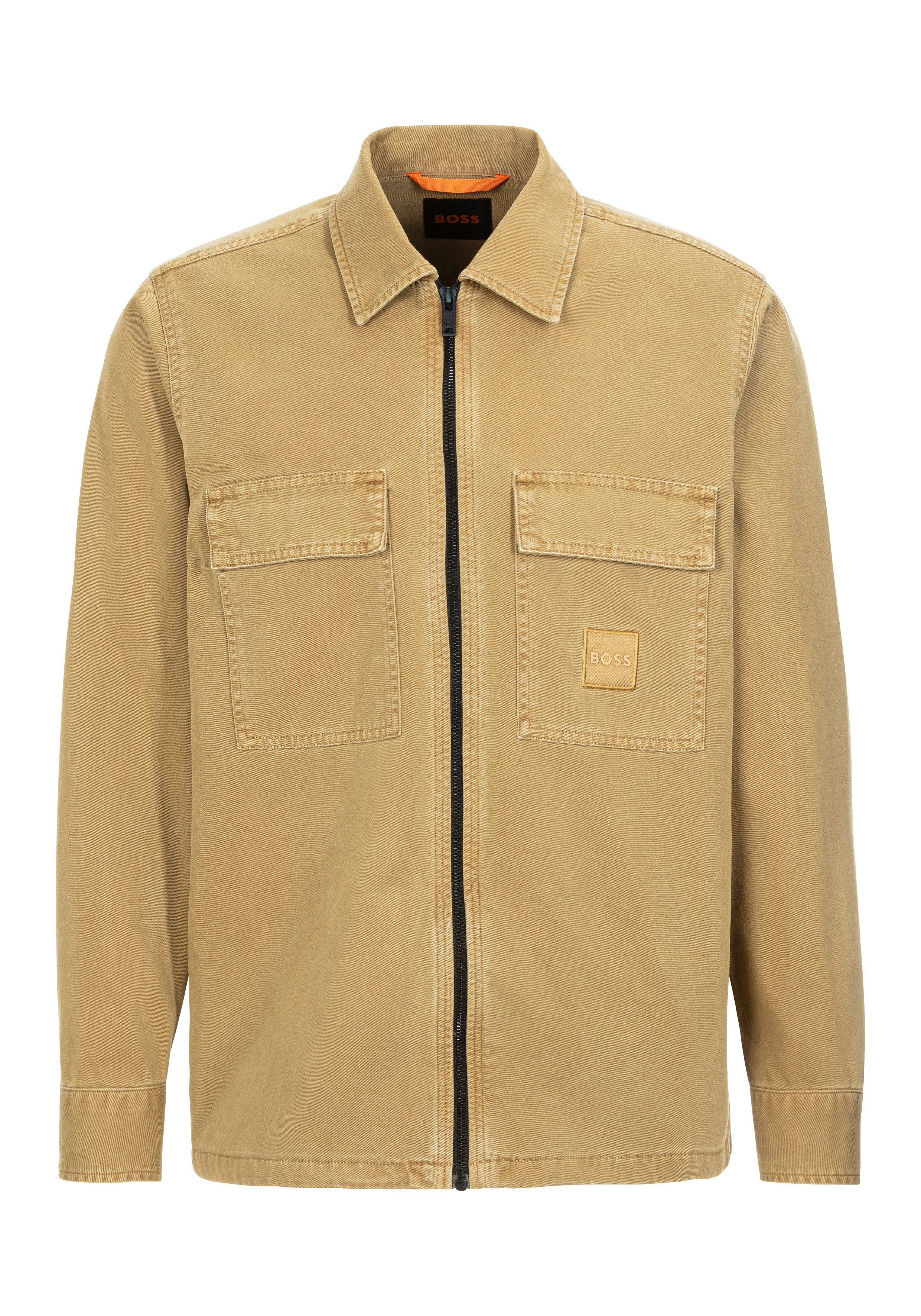 BOSS ORANGE Hemdjacke Lovel-zip mit gestickten günstig online kaufen