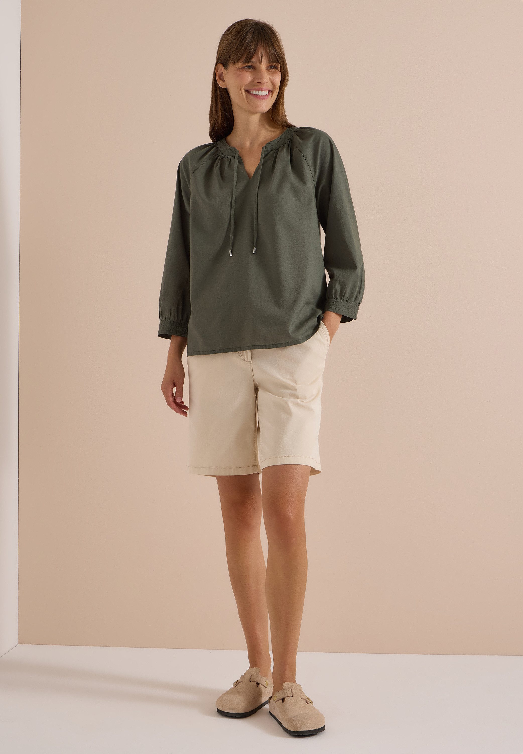 CECIL Klassische Bluse aus reiner Baumwolle