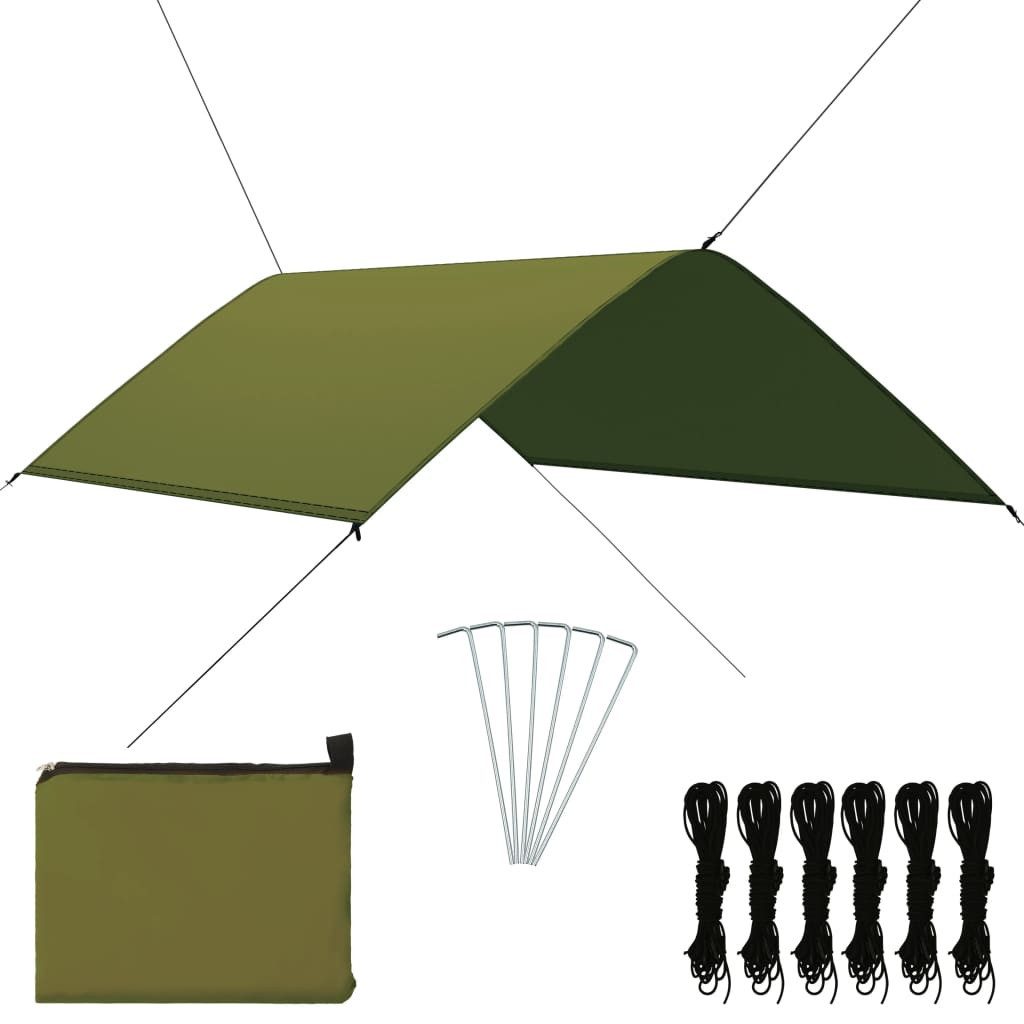 vidaXL Tarp-Zelt Outdoor-Tarp 3x2 m Grün, (1 tlg)